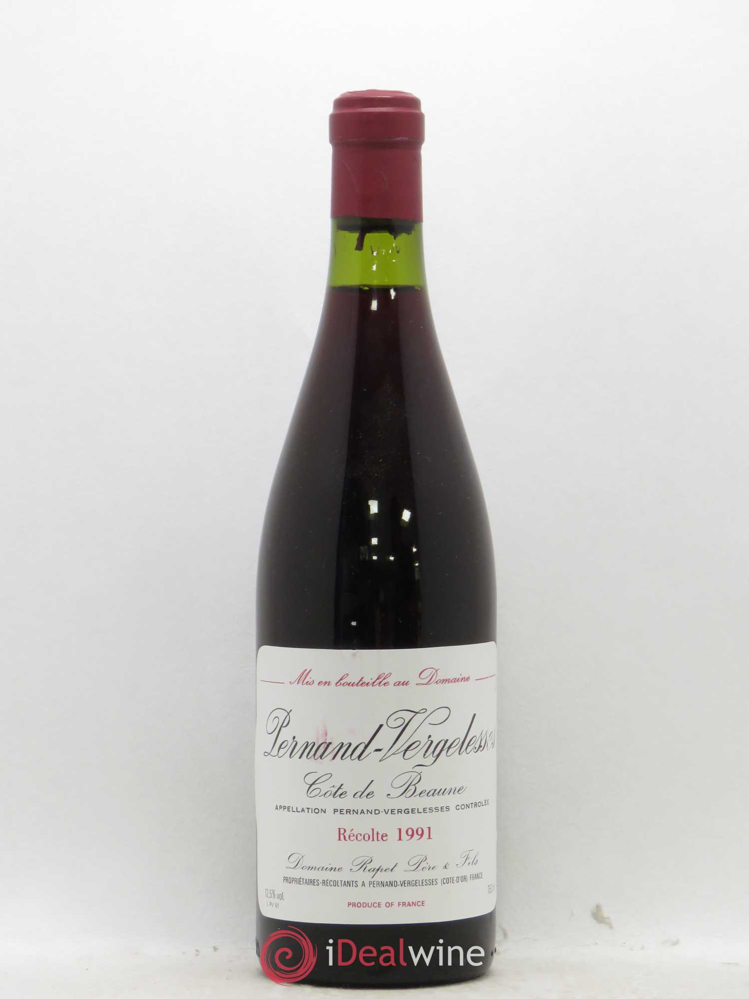 Pernand-Vergelesses Rapet 1991 - Lot de 1 bouteille - 0