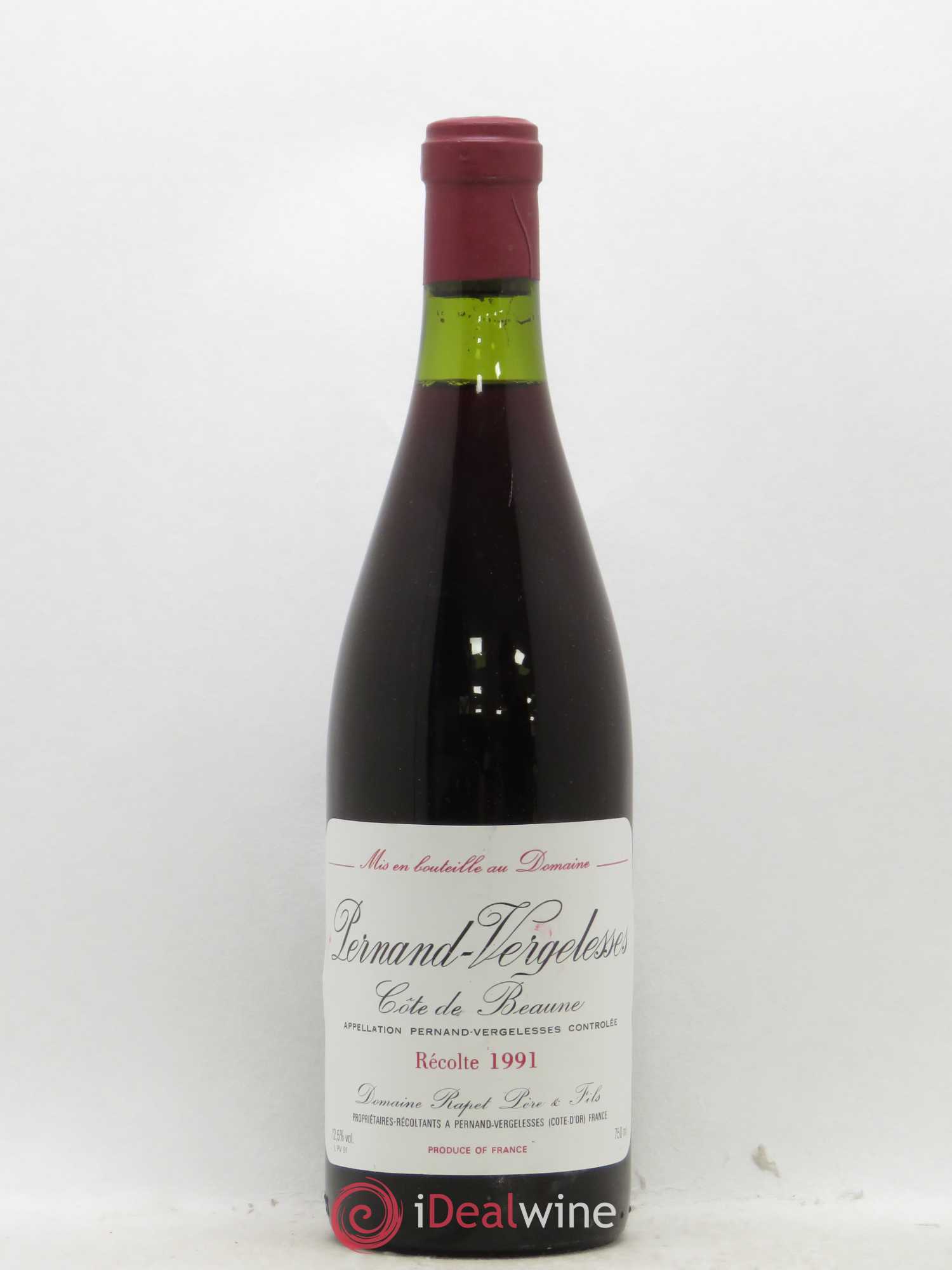 Pernand-Vergelesses Rapet 1991 - Lot de 1 bouteille - 0