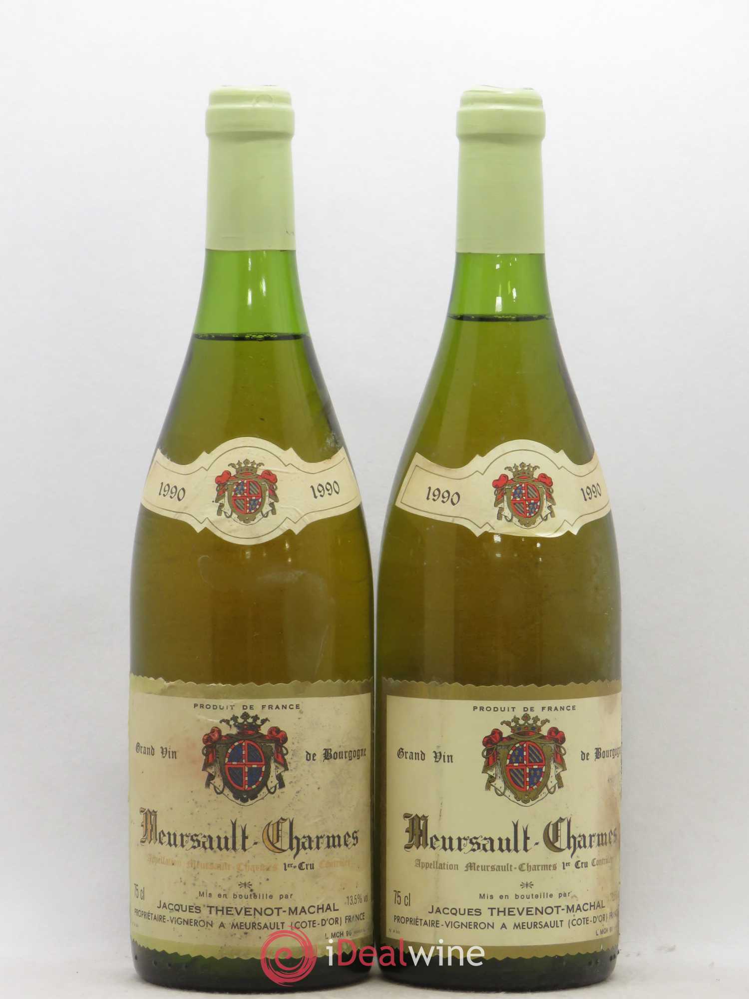 Meursault 1er Cru Charmes Thevenot-Machal 1990 - Posten von 2 Flaschen - 0