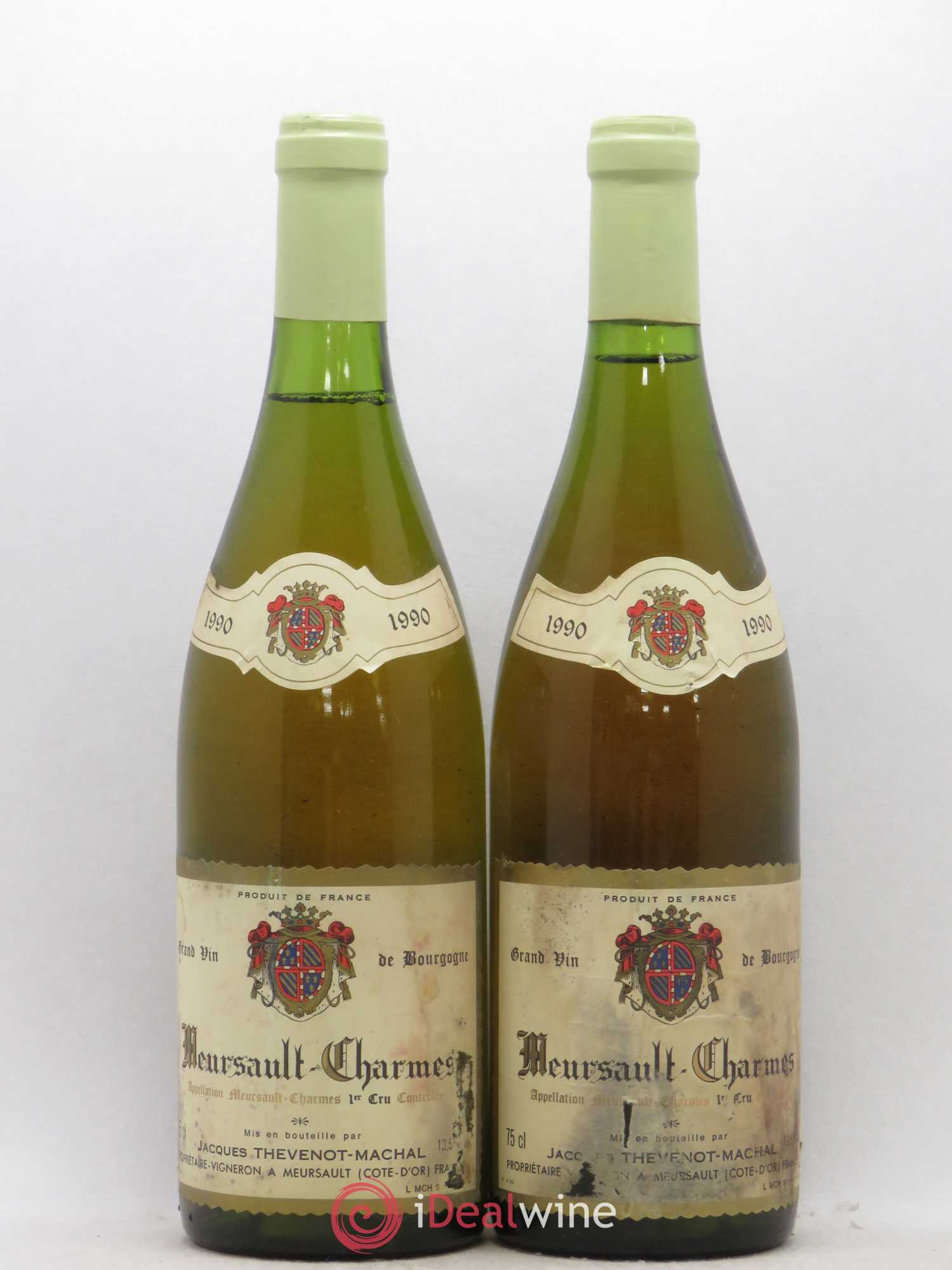 Meursault 1er Cru Charmes Thevenot-Machal 1990 - Posten von 2 Flaschen - 0