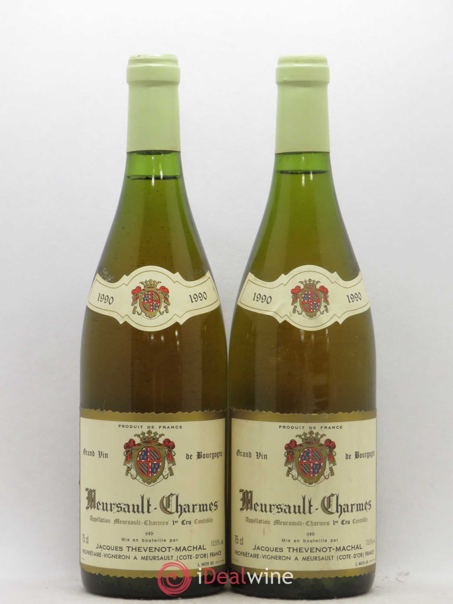 Meursault 1er Cru Charmes Thevenot-Machal 1990 - Posten von 2 Flaschen - 0