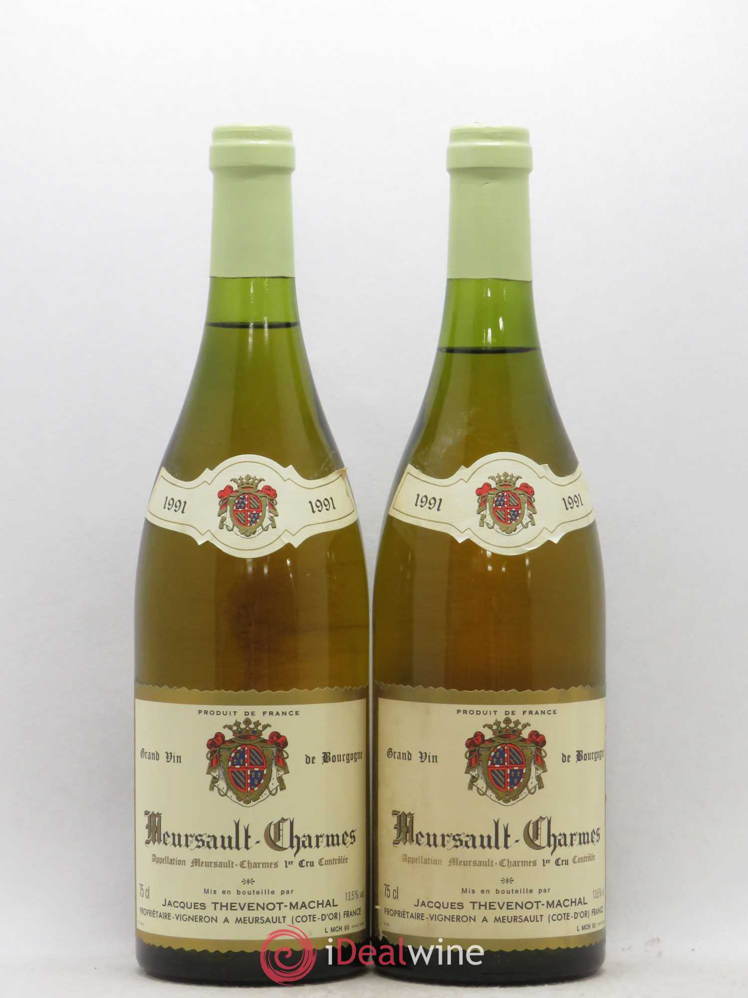 Meursault 1er Cru Charmes Thevenot-Machal 1991 - Posten von 2 Flaschen - 0