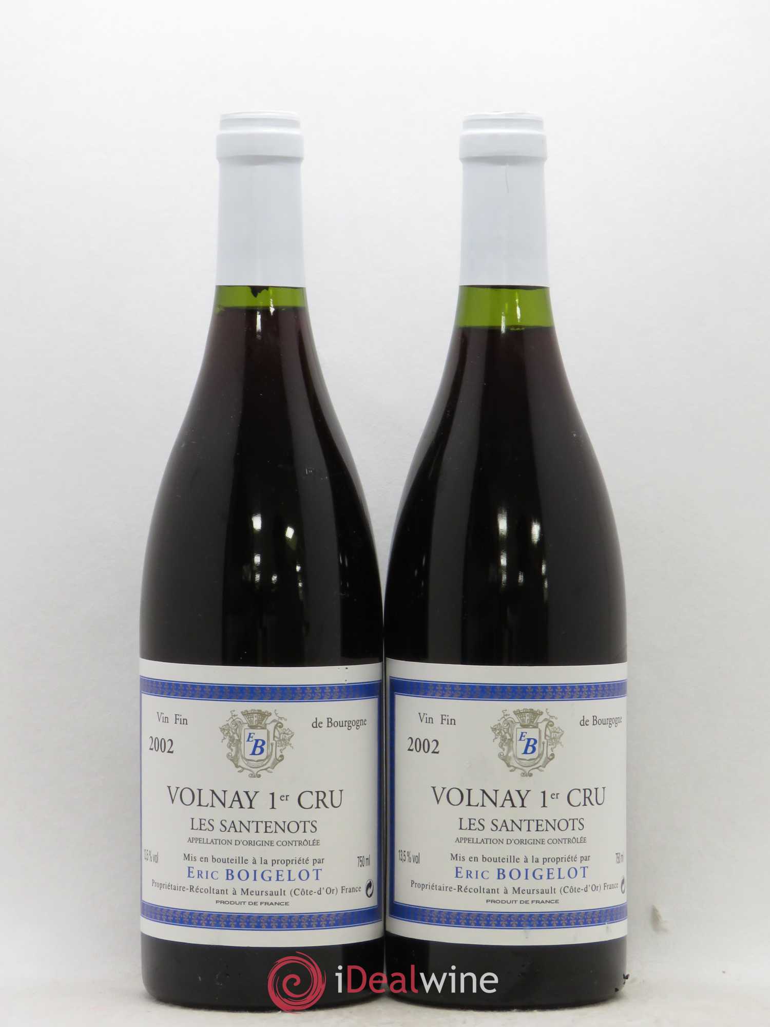 Volnay 1er Cru Santenots Eric Boigelot 2002 - Posten von 2 Flaschen - 0
