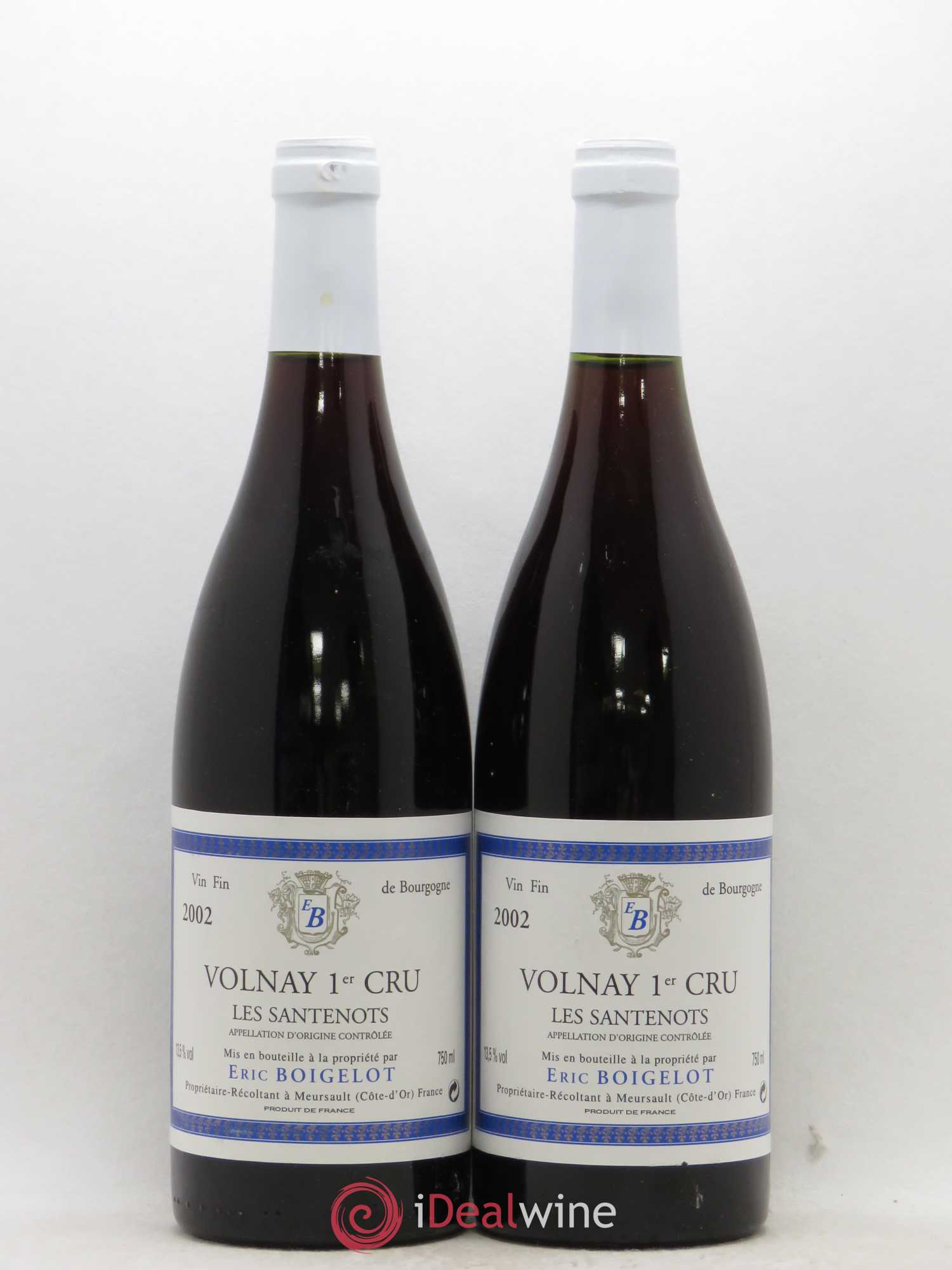 Volnay 1er Cru Santenots Eric Boigelot 2002 - Posten von 2 Flaschen - 0