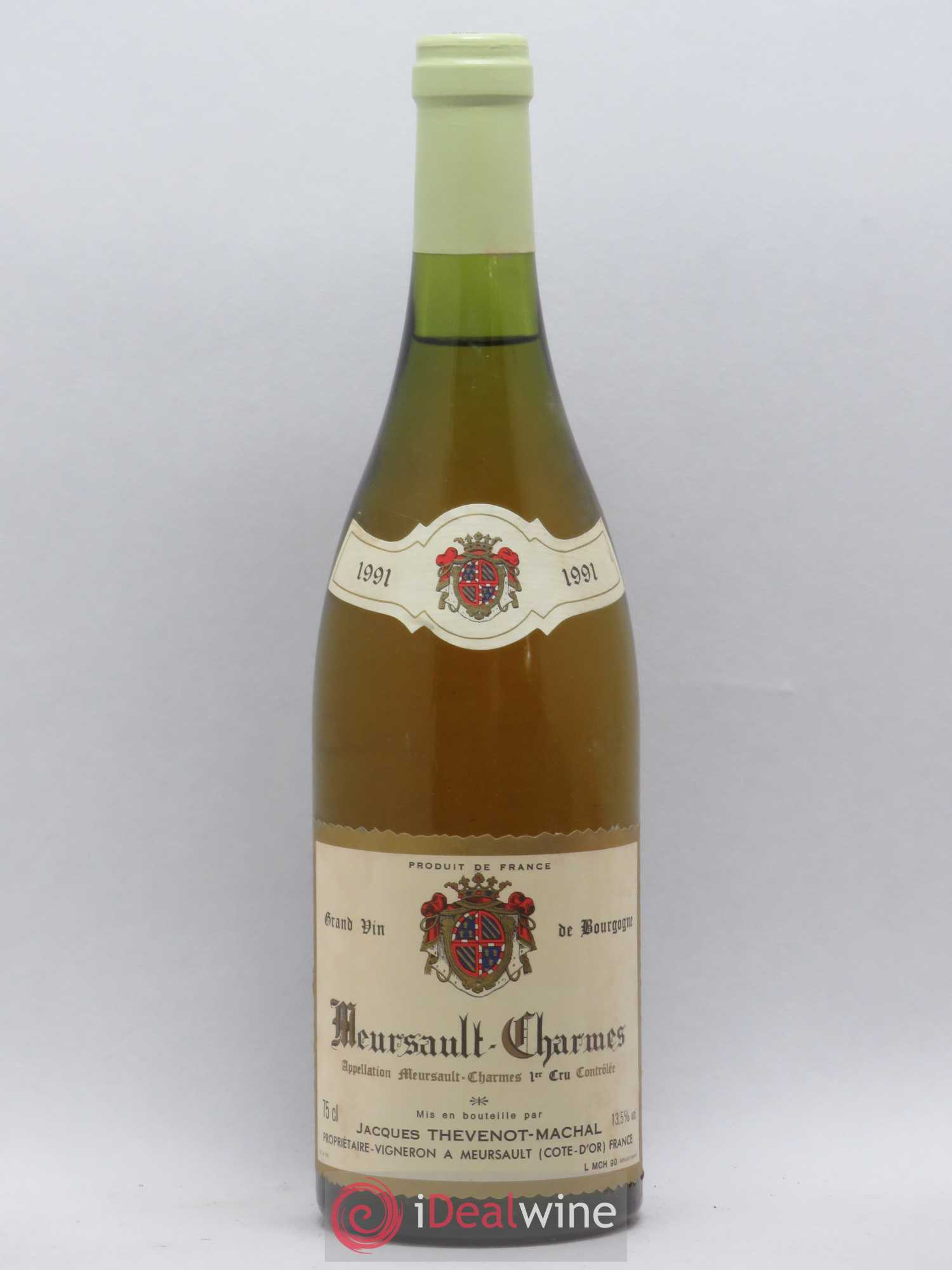 Meursault 1er Cru Charmes Jacques Thevenot Machal 1991 - Posten von 1 Flasche - 0