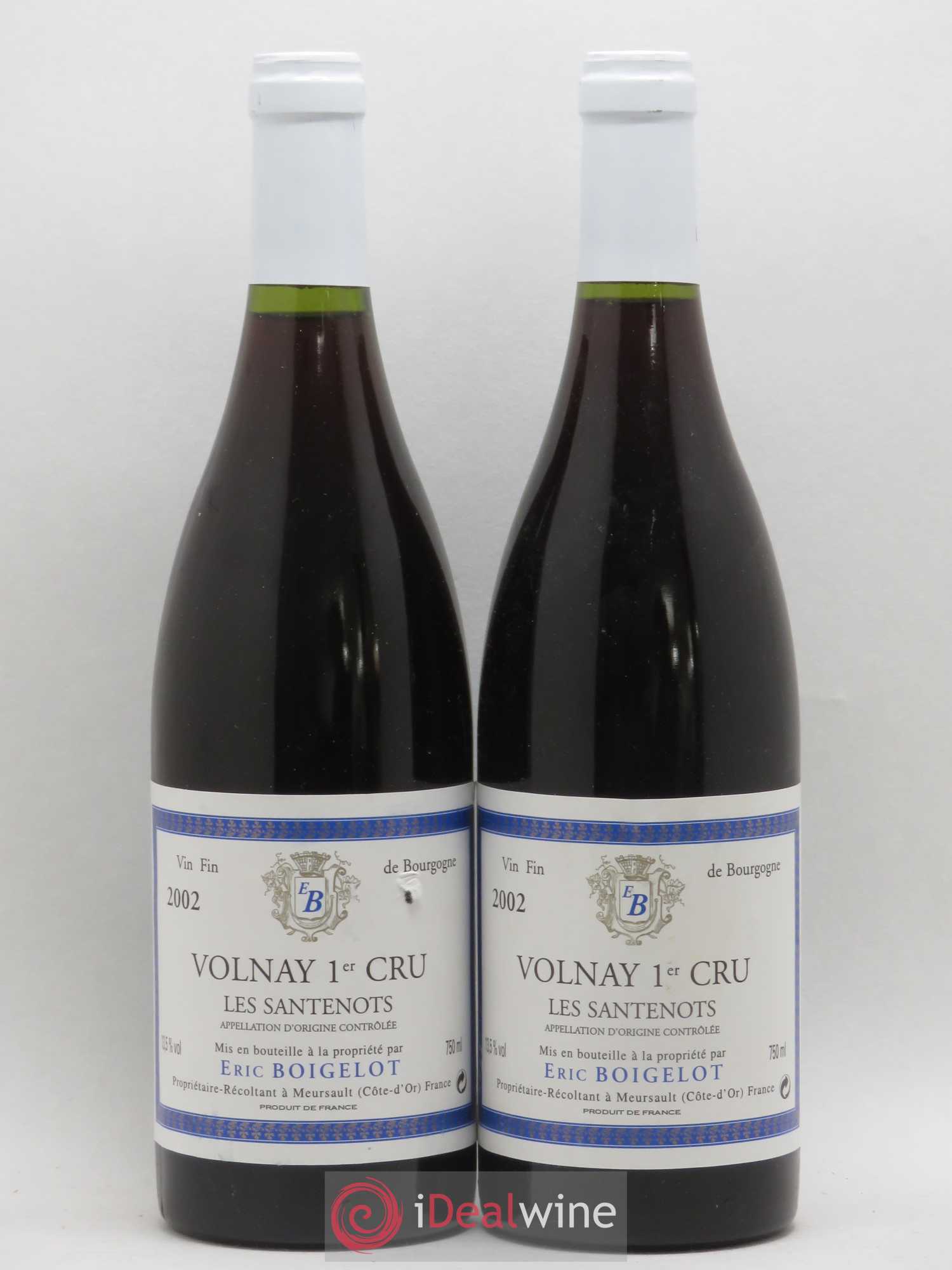 Volnay 1er Cru Les Santenots Eric Boigelot 2002 - Posten von 2 Flaschen - 0