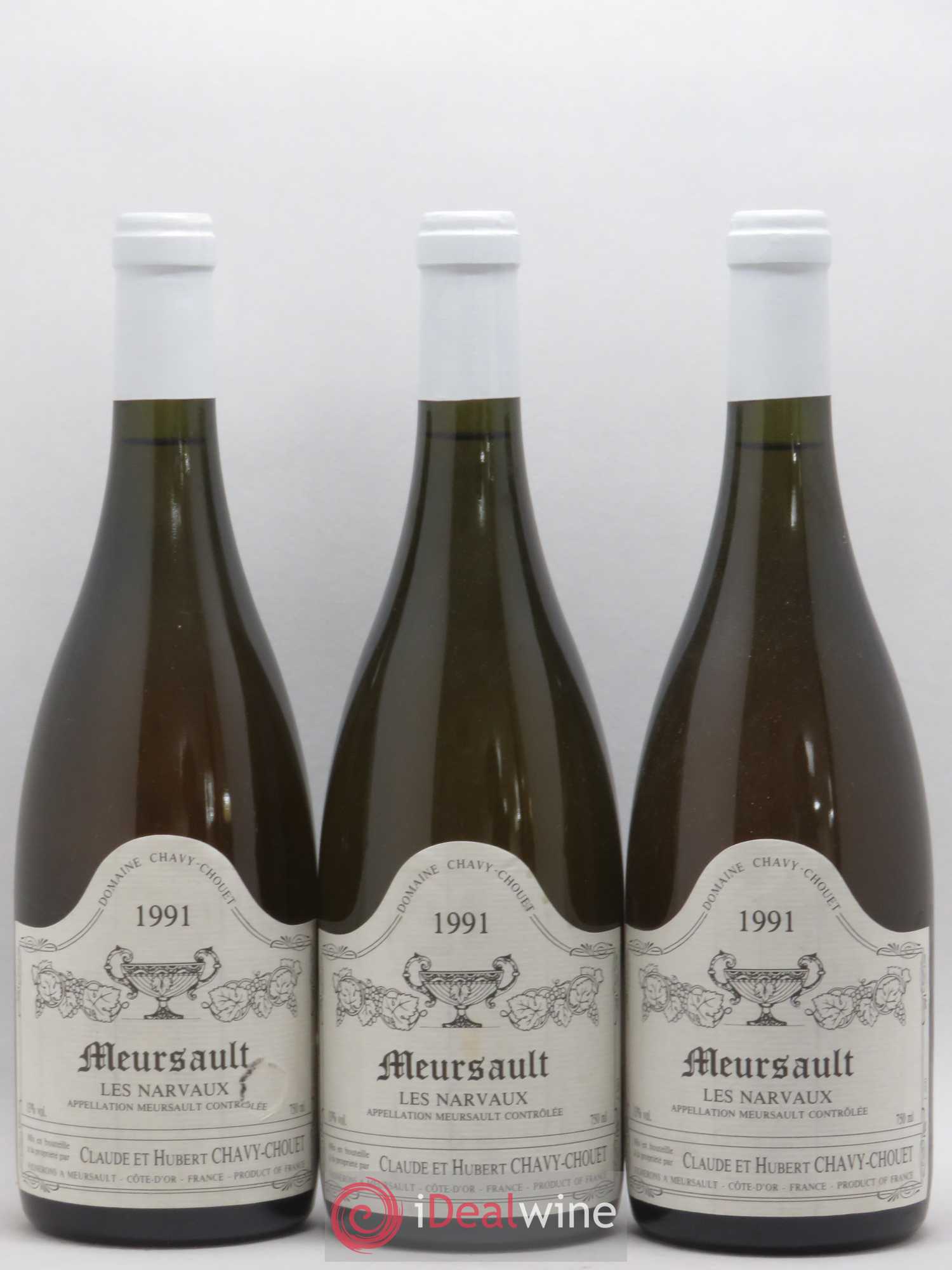Meursault Les Narvaux Chavy-Chouet 1991 - Lot de 6 bouteilles - 1