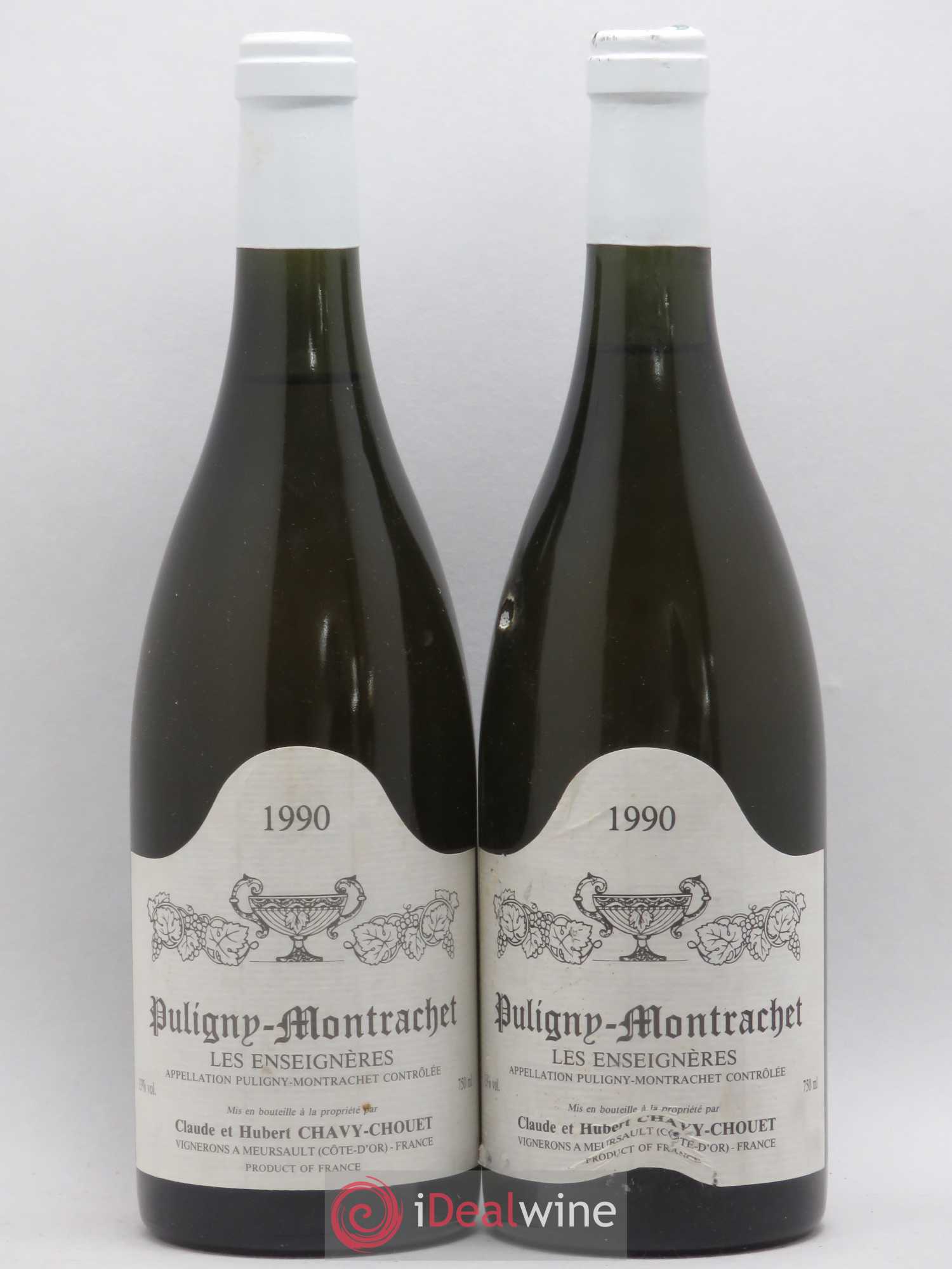Puligny-Montrachet Les Enseignères Chavy-Chouet 1990 - Lot de 2 bouteilles - 0