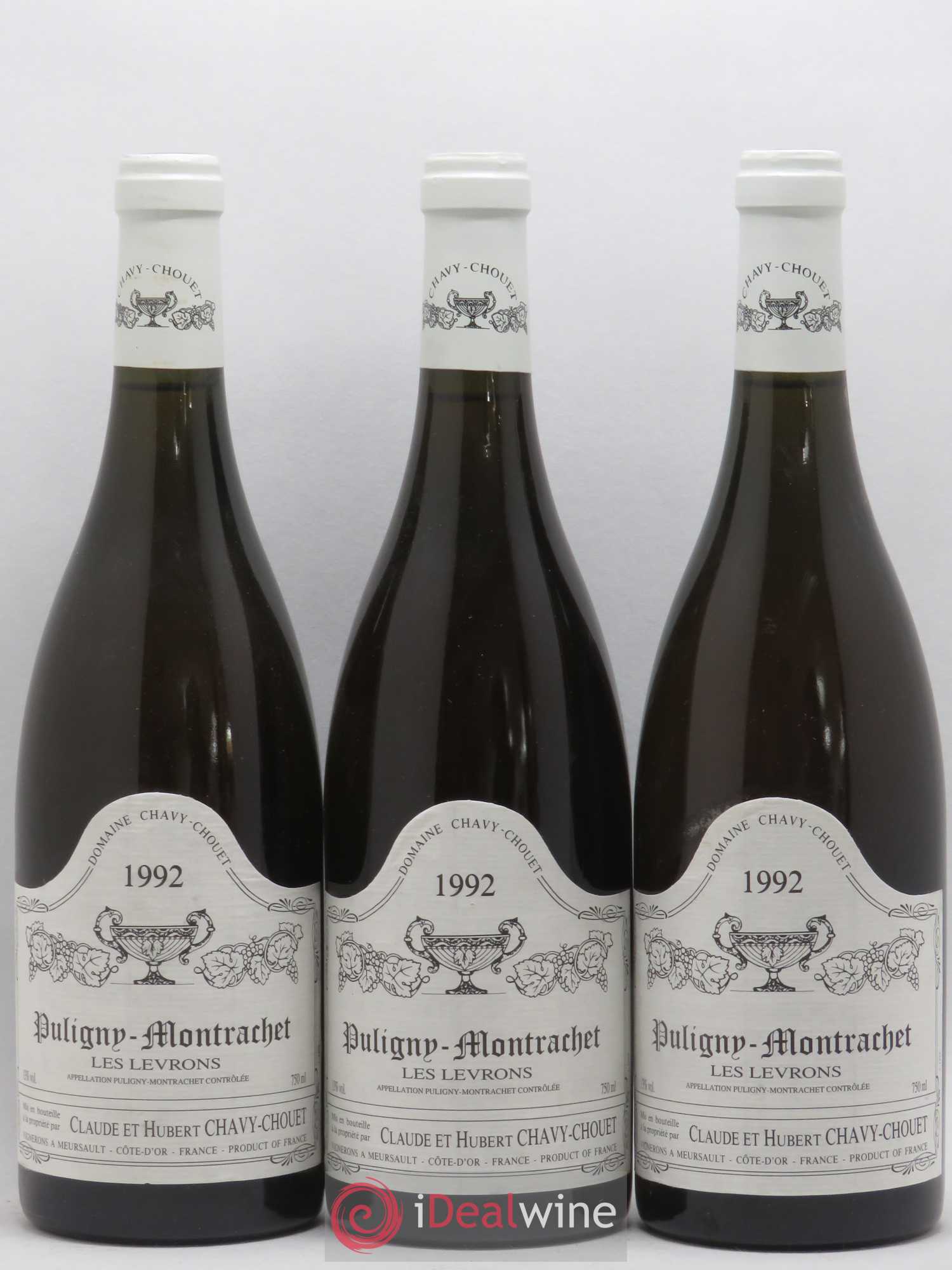 Puligny-Montrachet Les Levrons Chavy Chouet 1992 - Posten von 6 Flaschen - 2