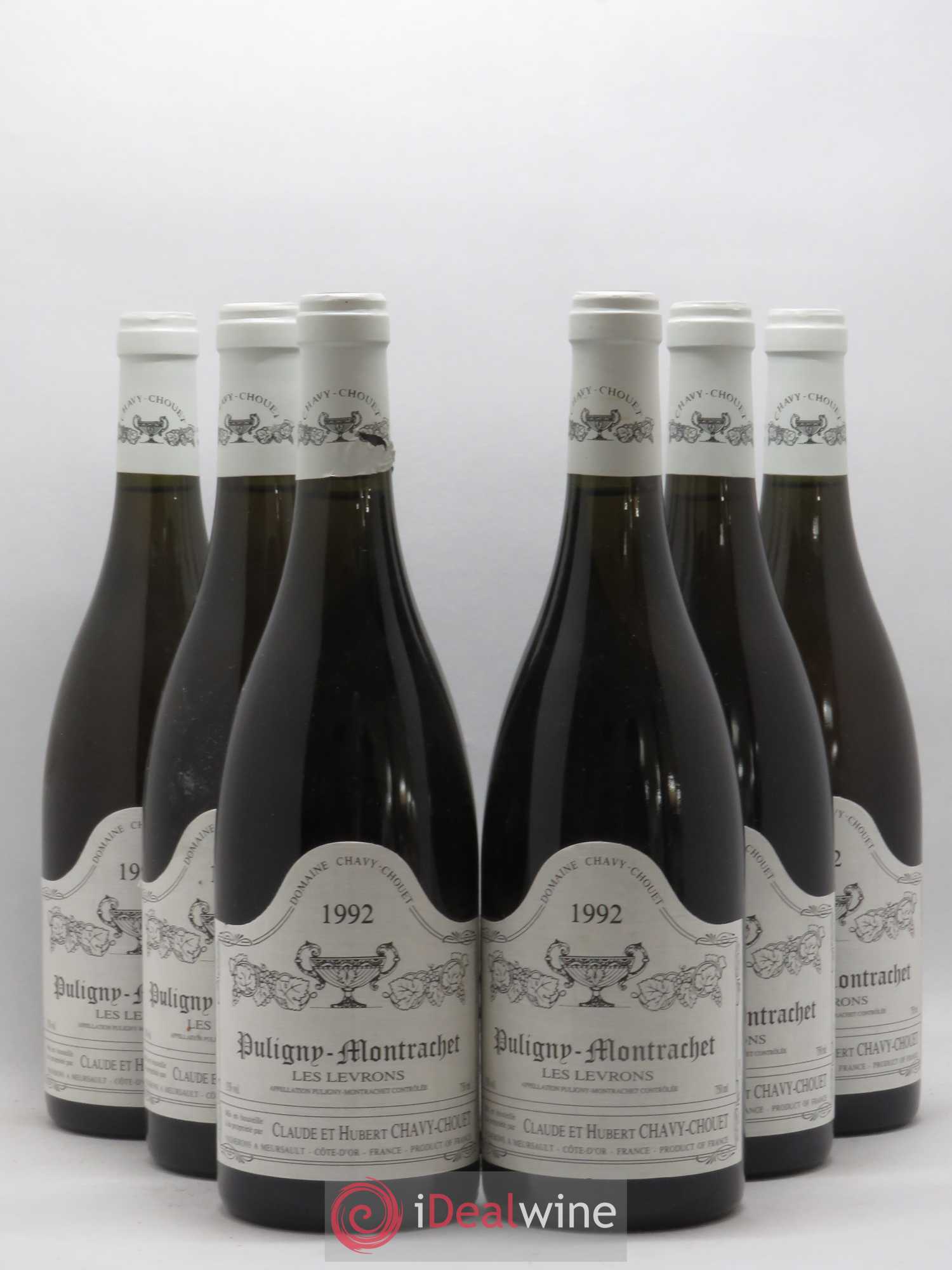 Puligny-Montrachet Les Levrons Chavy Chouet 1992 - Posten von 6 Flaschen - 0