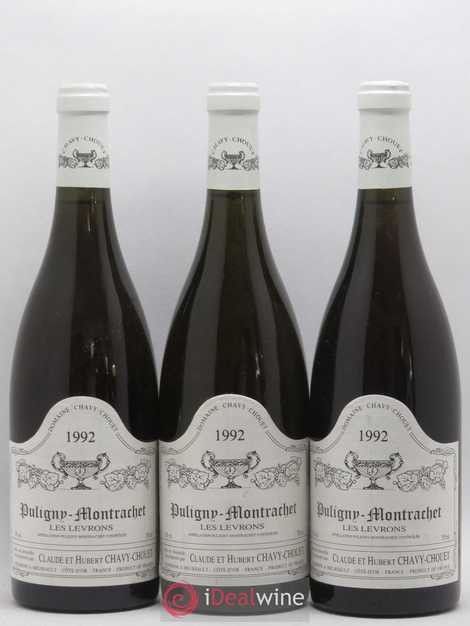 Puligny-Montrachet Les Levrons Chavy Chouet 1992 - Posten von 6 Flaschen - 2