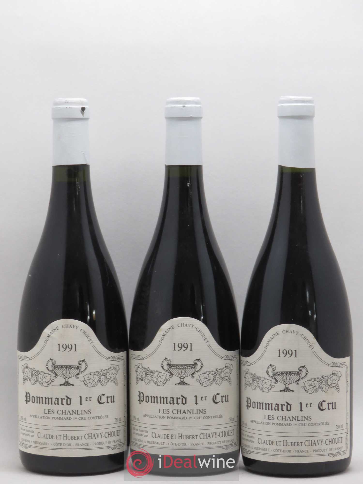 Pommard 1er Cru Les Chanlins Chavy-Chouet 1991 - Lot de 6 bouteilles - 1