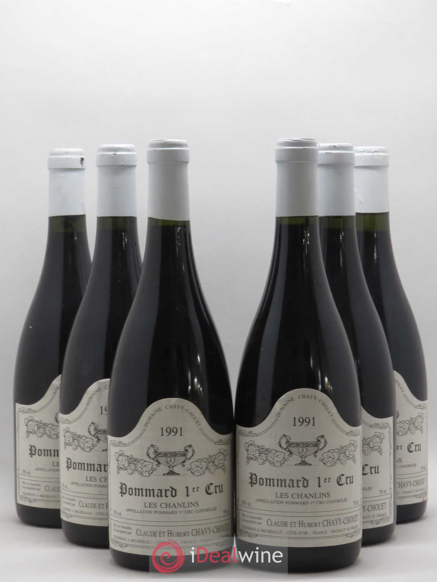 Pommard 1er Cru Les Chanlins Chavy-Chouet 1991 - Lot de 6 bouteilles - 0