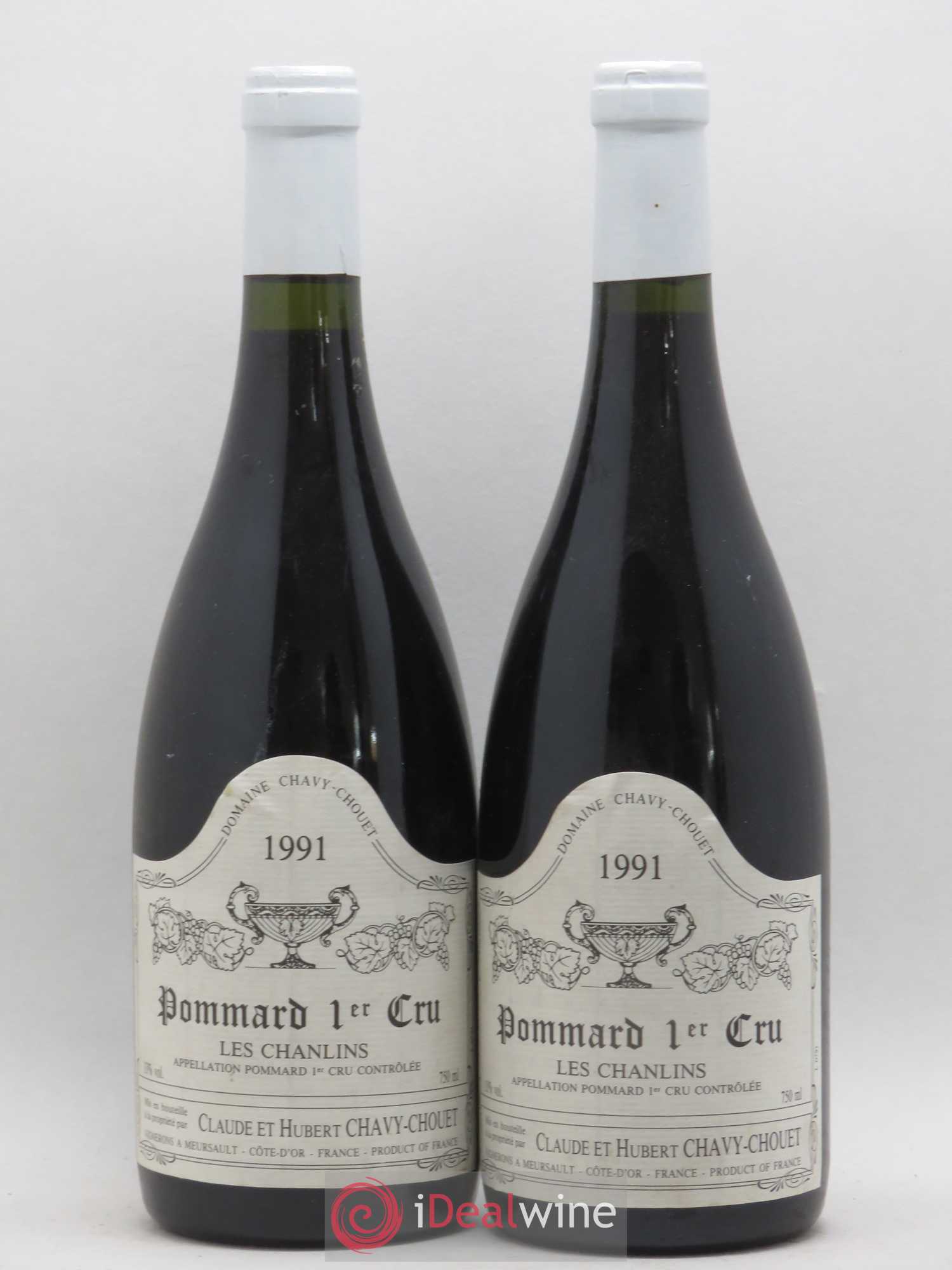 Pommard 1er Cru Les Chanlins Chavy-Chouet 1991 - Lot de 2 bouteilles - 0