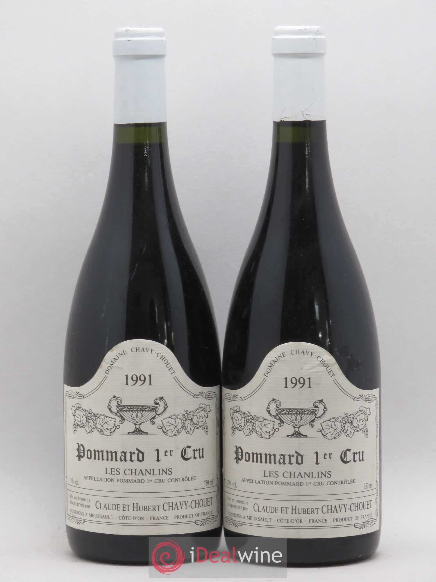 Pommard 1er Cru Les Chanlins Chavy-Chouet 1991 - Lot de 2 bouteilles - 0