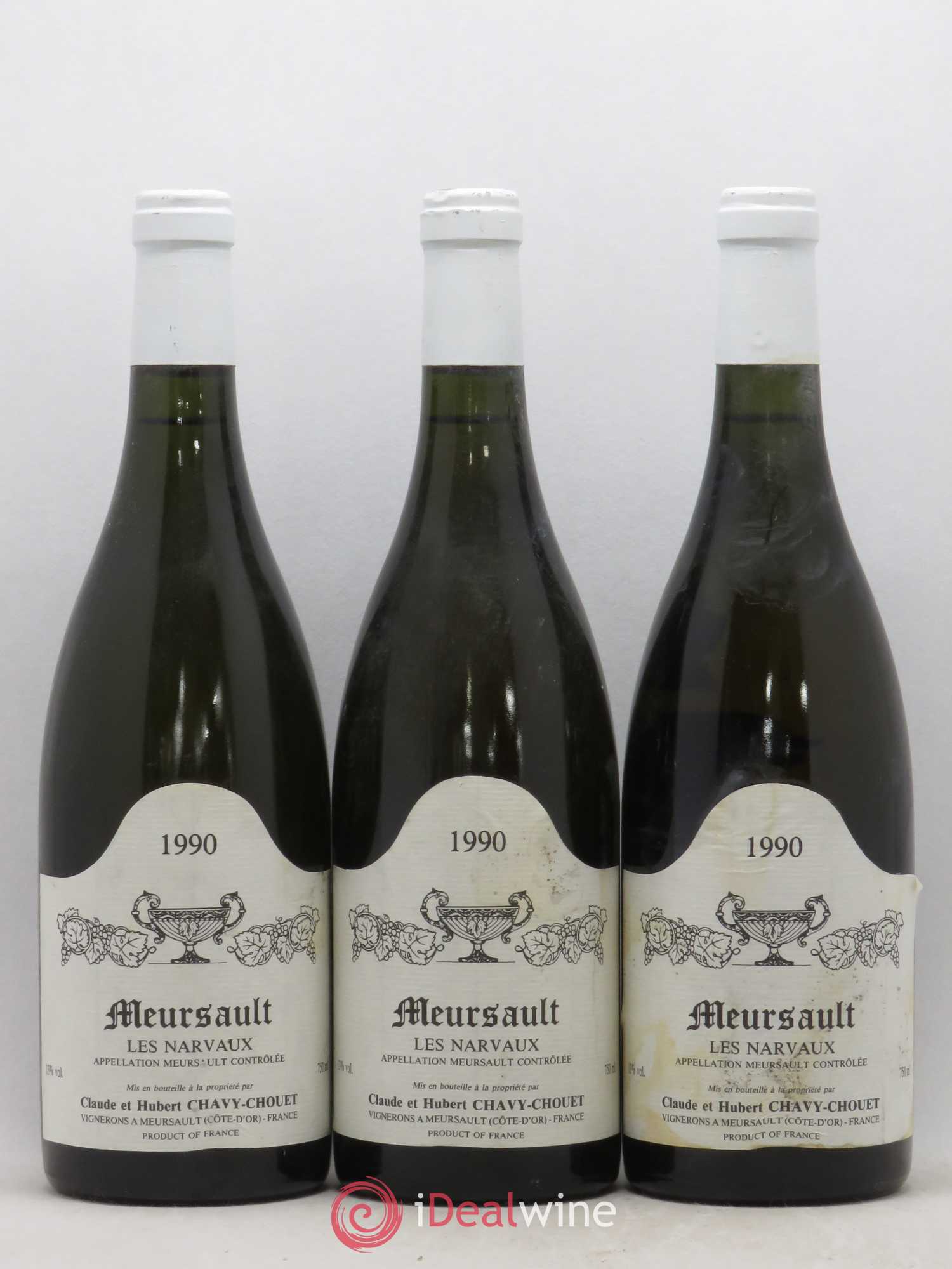 Meursault Les Narvaux Chavy-Chouet 1990 - Lot de 6 bouteilles - 2
