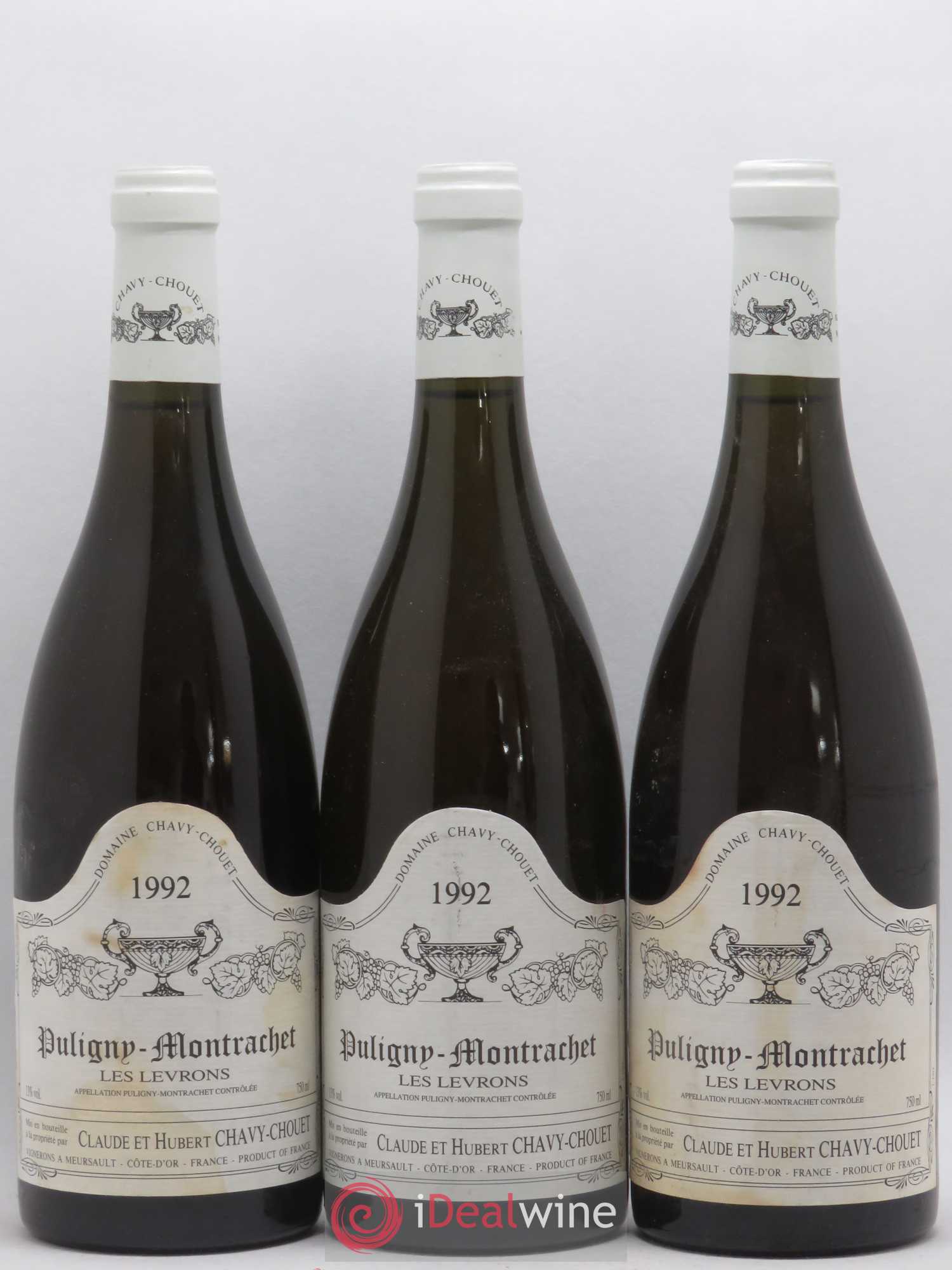 Puligny-Montrachet Les Levrons Chavy Chouet 1992 - Posten von 3 Flaschen - 0