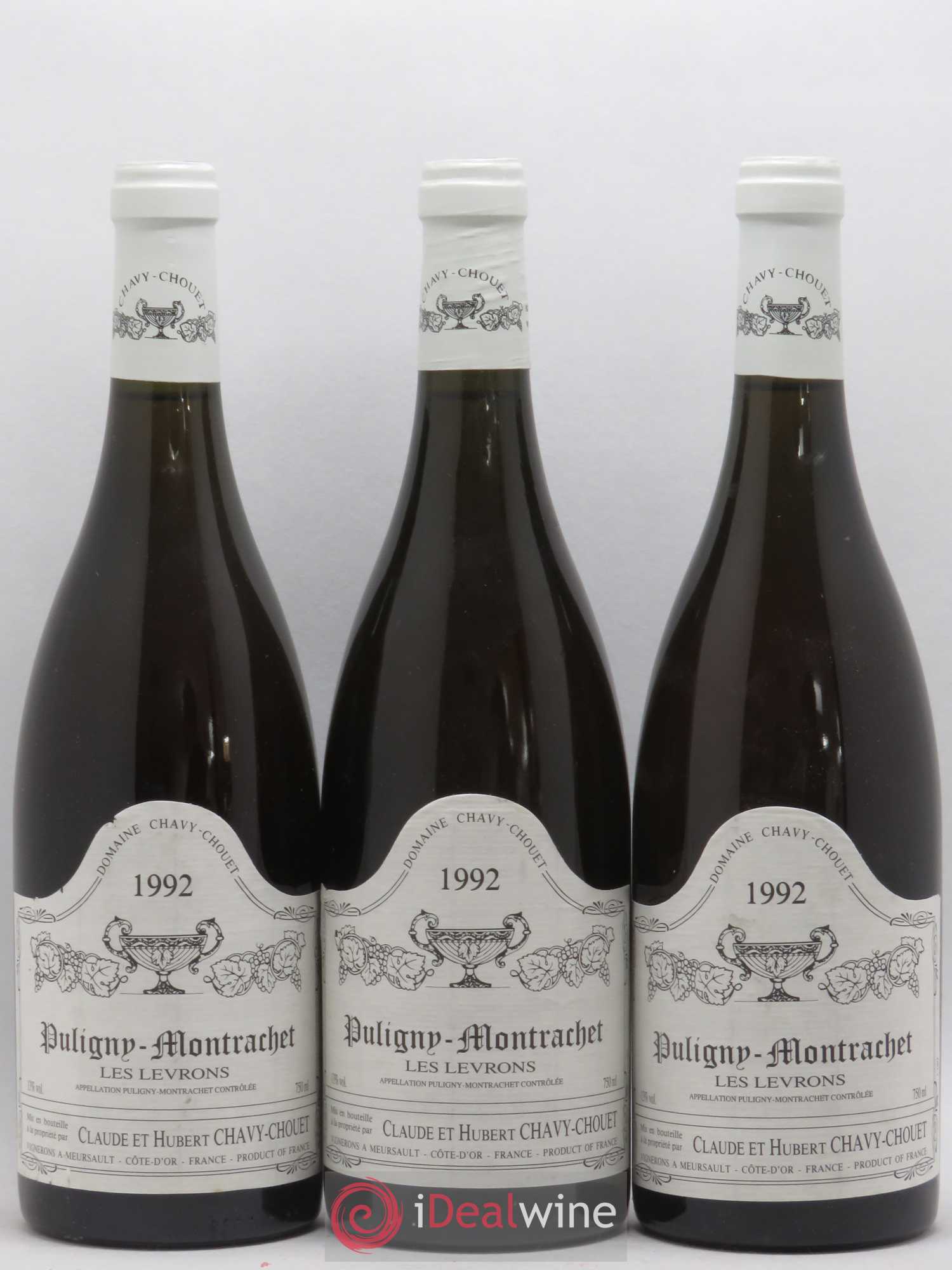 Puligny-Montrachet Les Levrons Chavy Chouet 1992 - Posten von 3 Flaschen - 0