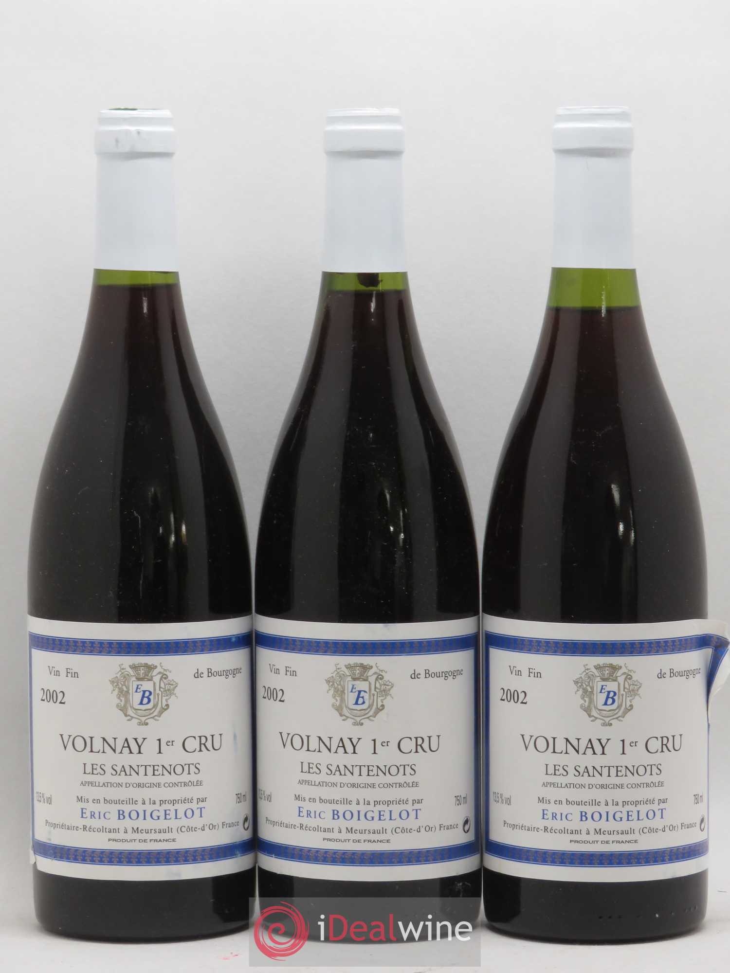 Volnay 1er Cru Les Santenots Eric Boigelot 2002 - Posten von 6 Flaschen - 1