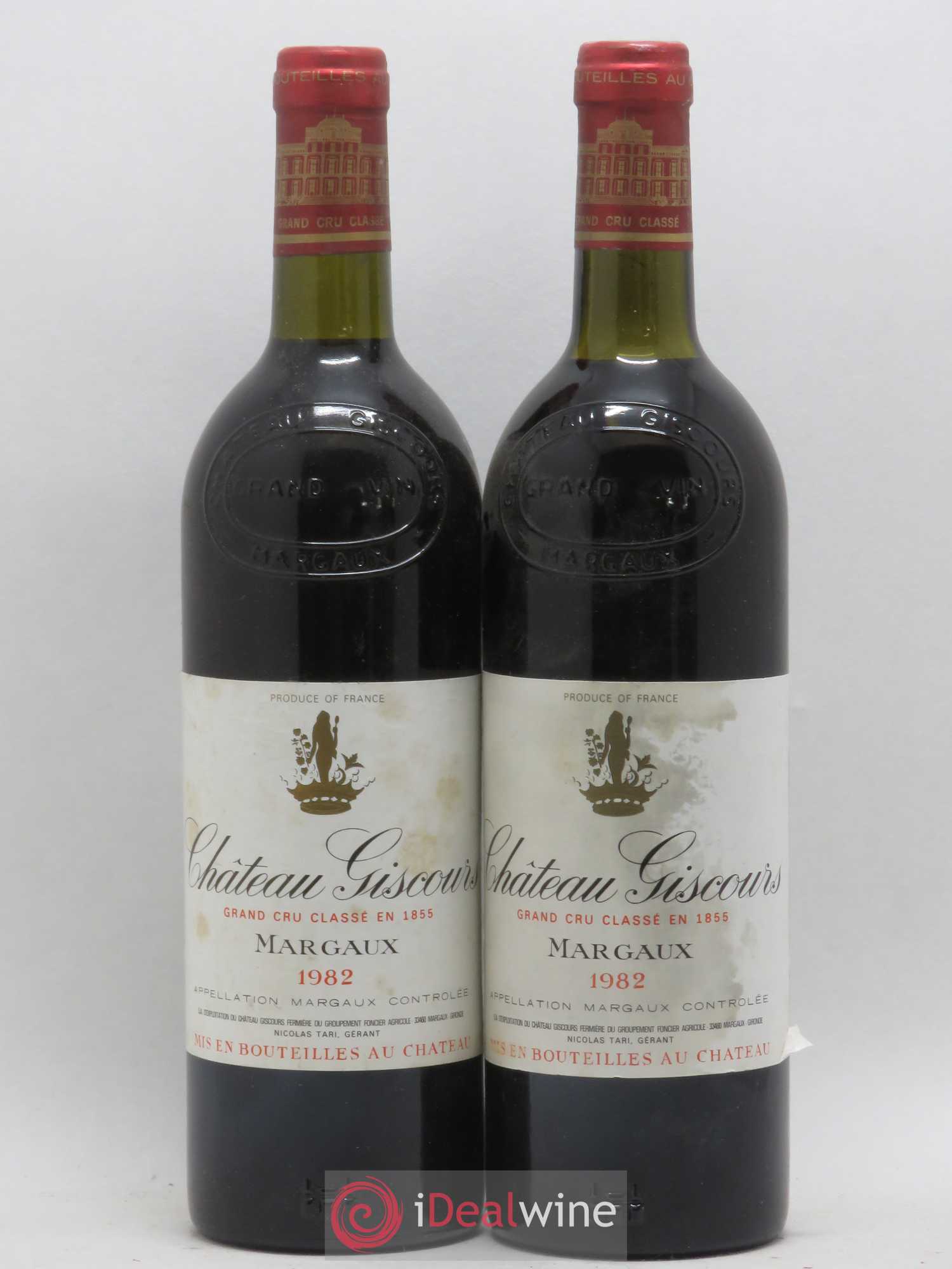 Château Giscours 3ème Grand Cru Classé 1982 - Lot de 2 bouteilles - 0