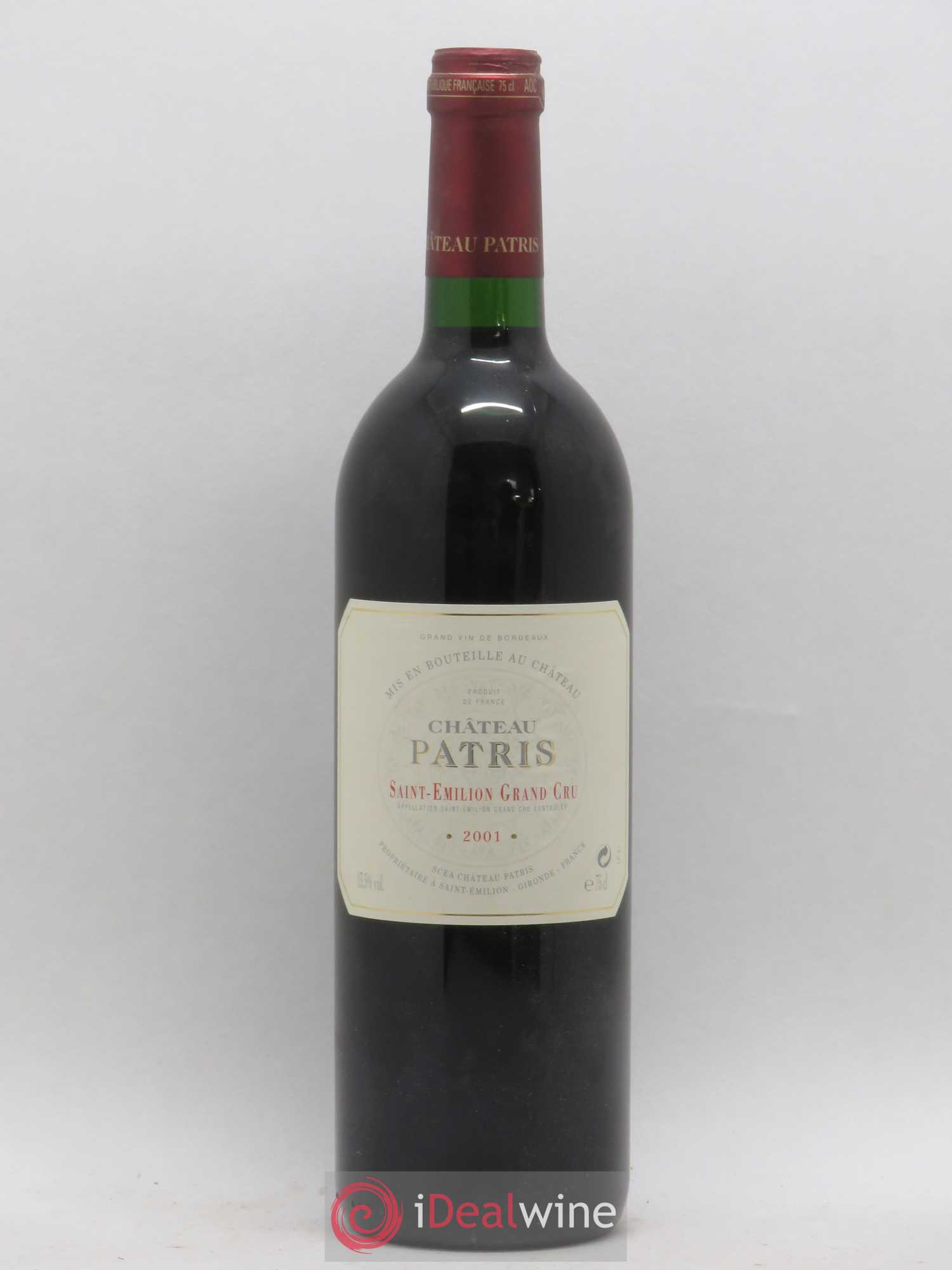 Château Patris 2001 - Lot de 1 bouteille - 0