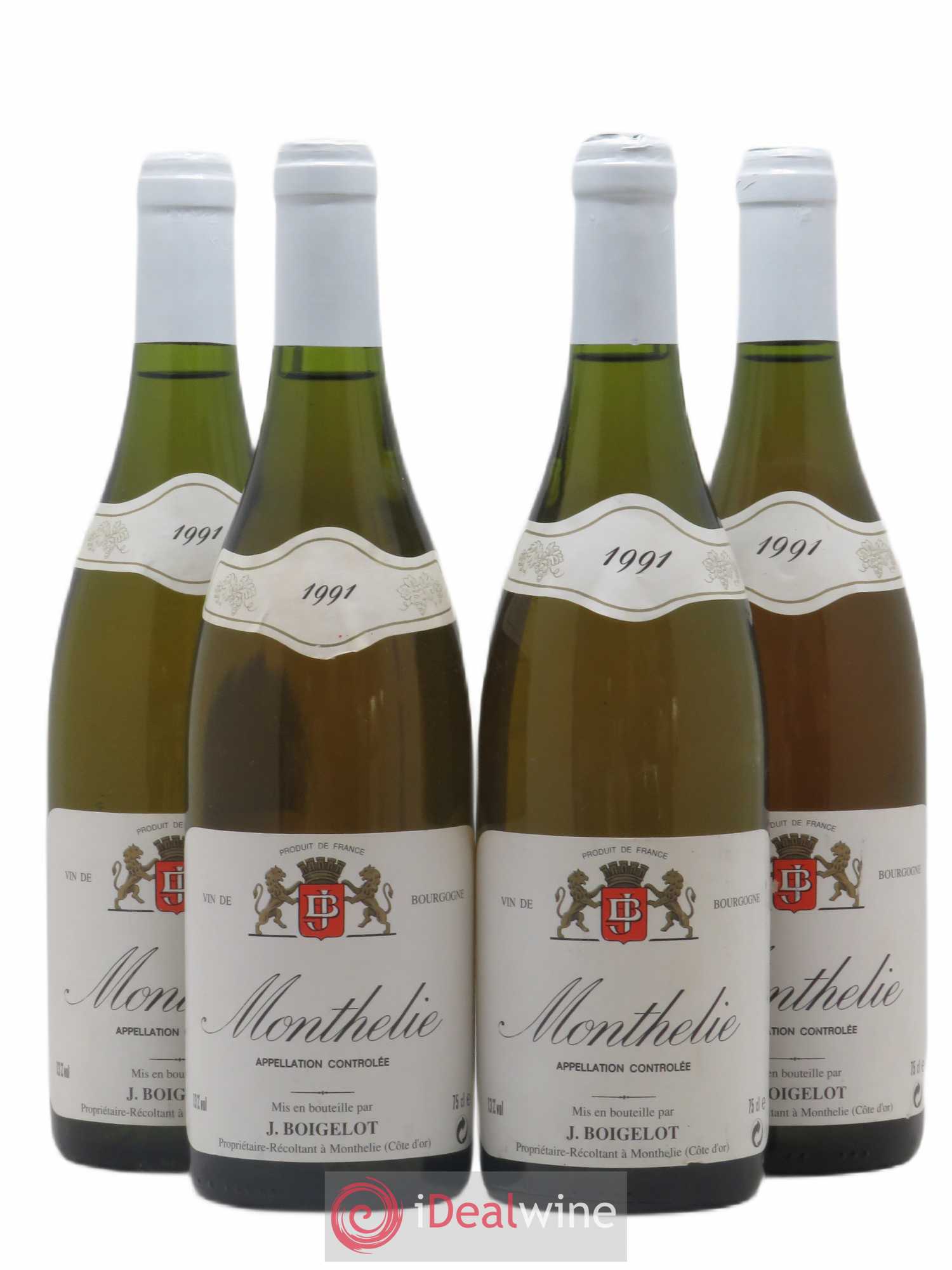 Monthélie Boigelot (sans prix de réserve) 1991 - Posten von 4 Flaschen - 0