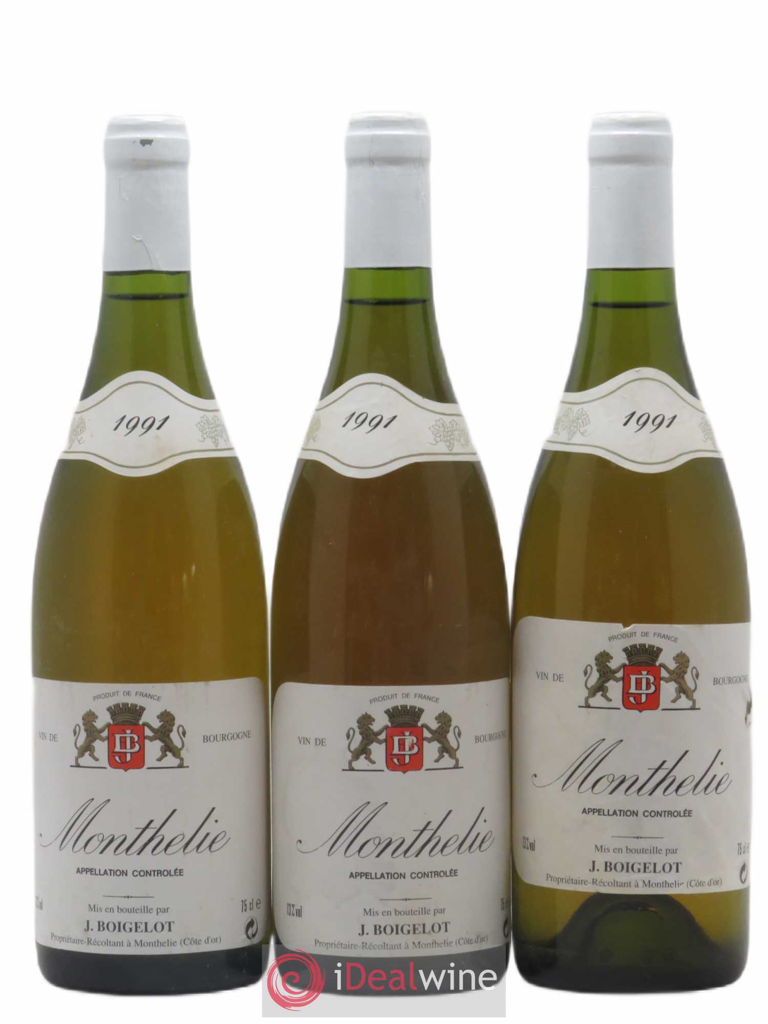 Monthélie Boigelot (sans prix de réserve) 1991 - Posten von 3 Flaschen - 0