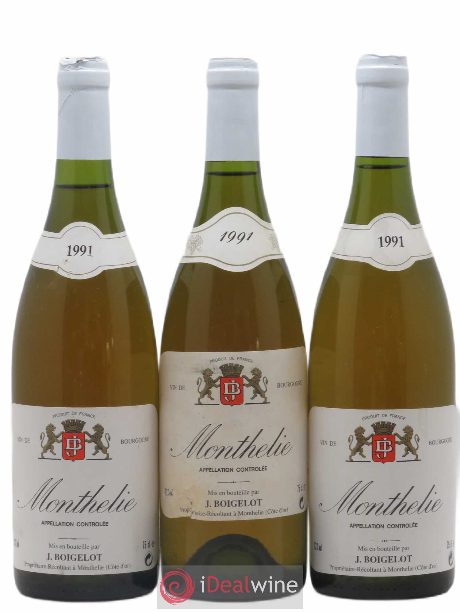 Monthélie Boigelot (sans prix de réserve) 1991 - Posten von 3 Flaschen - 0