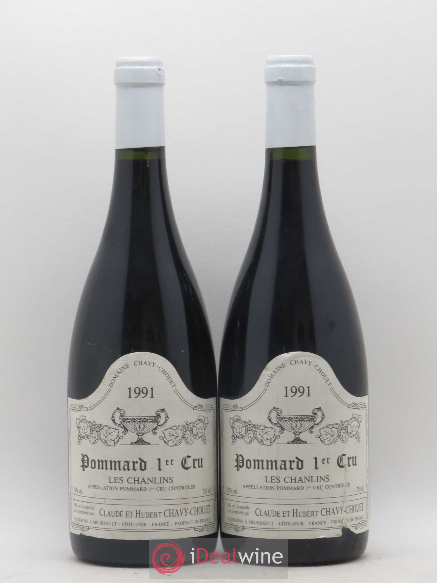 Pommard 1er Cru Les Chanlins Chavy-Chouet 1991 - Lot de 2 bouteilles - 0