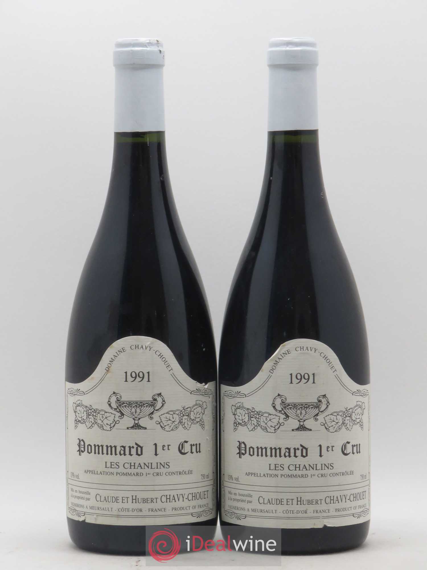 Pommard 1er Cru Les Chanlins Chavy-Chouet 1991 - Lot de 2 bouteilles - 0