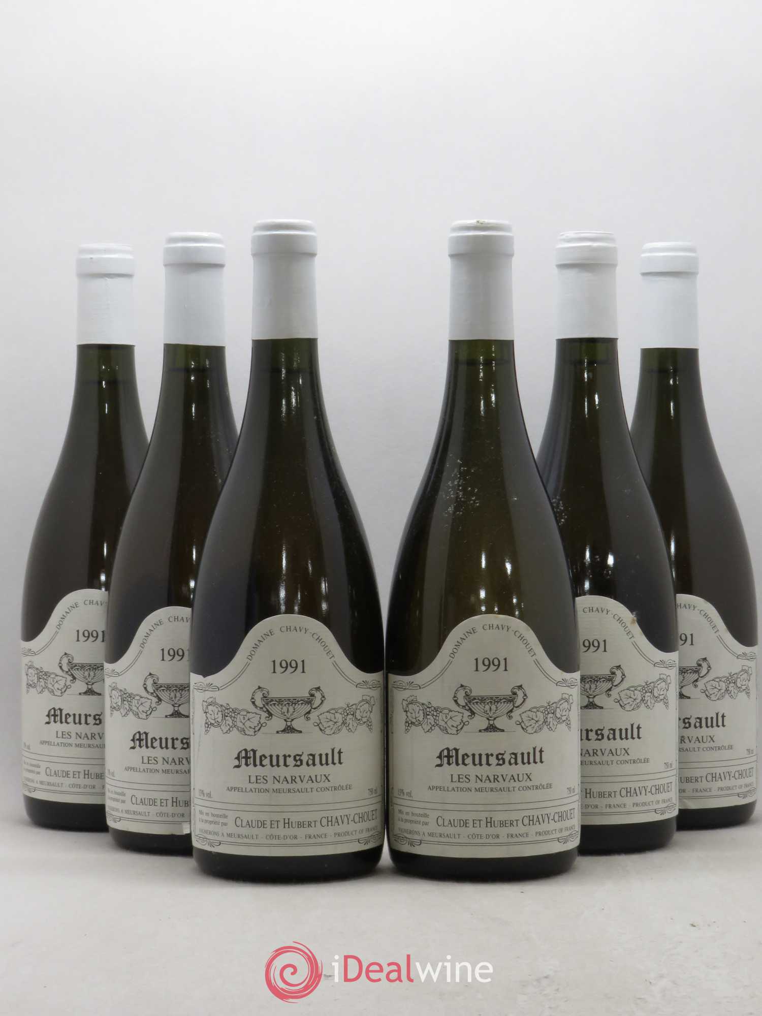 Meursault Les Narvaux Chavy-Chouet 1991 - Lot de 6 bouteilles - 0