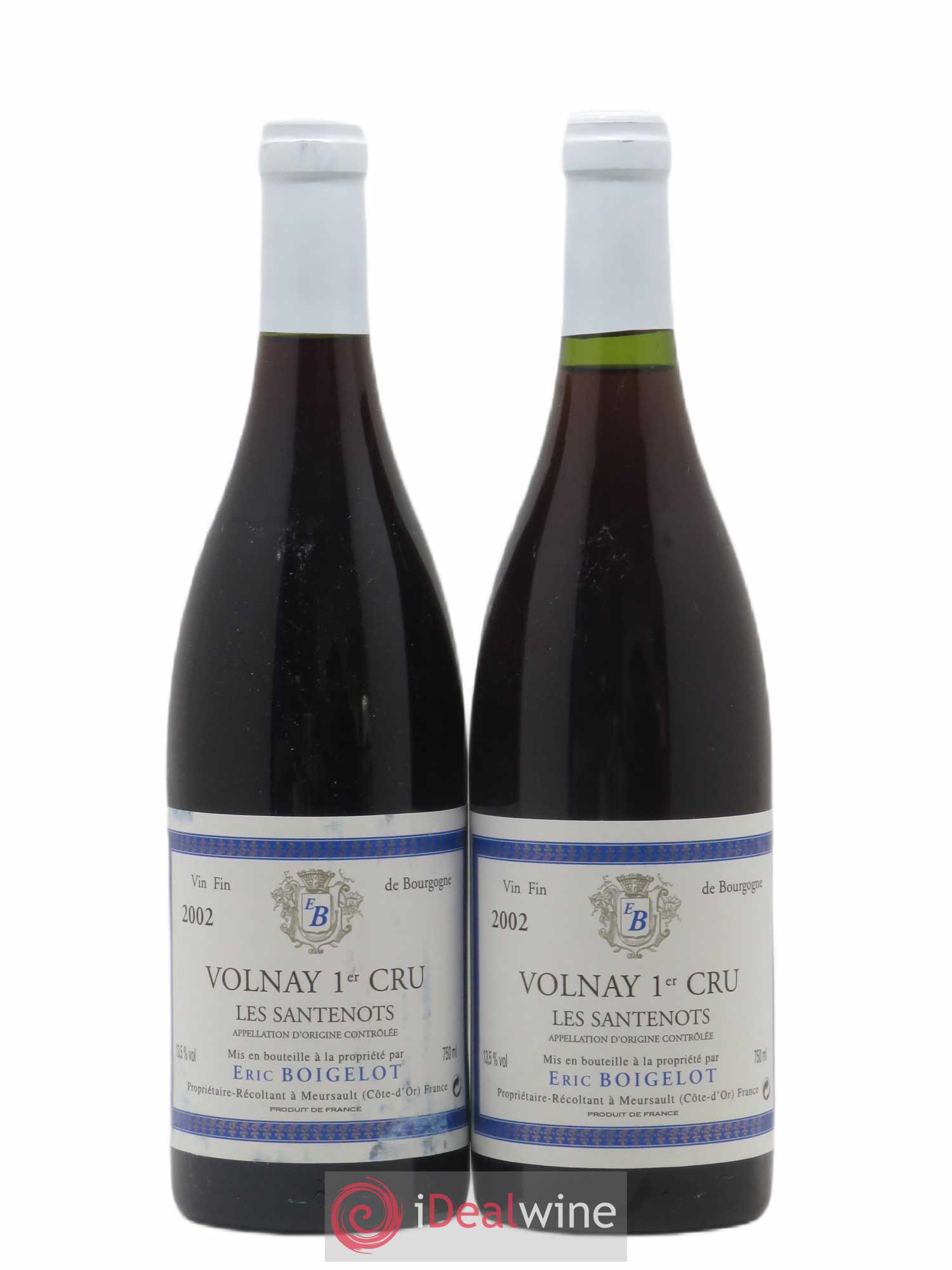 Volnay 1er Cru Les Santenots Boigelot 2002 - Posten von 2 Flaschen - 0