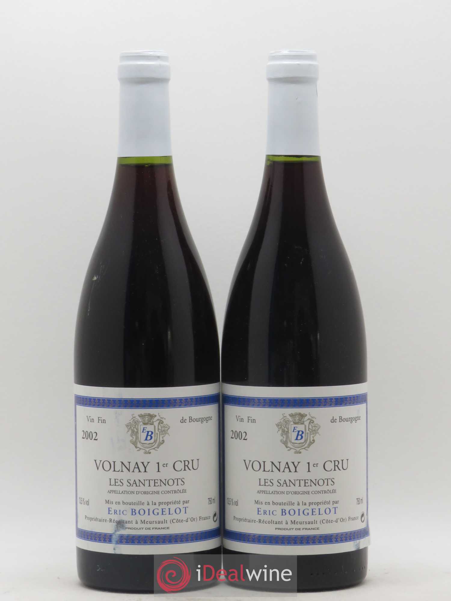 Volnay 1er Cru Les Santenots Boigelot 2002 - Posten von 2 Flaschen - 0