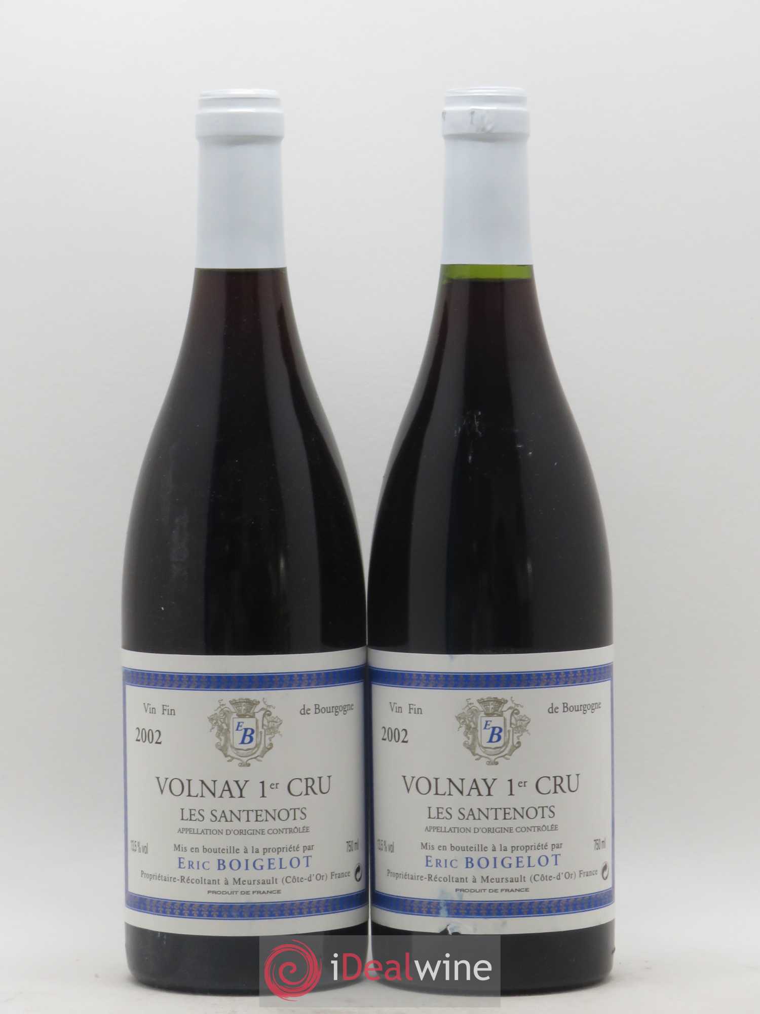 Volnay 1er Cru Les Santenots Boigelot 2002 - Posten von 2 Flaschen - 0