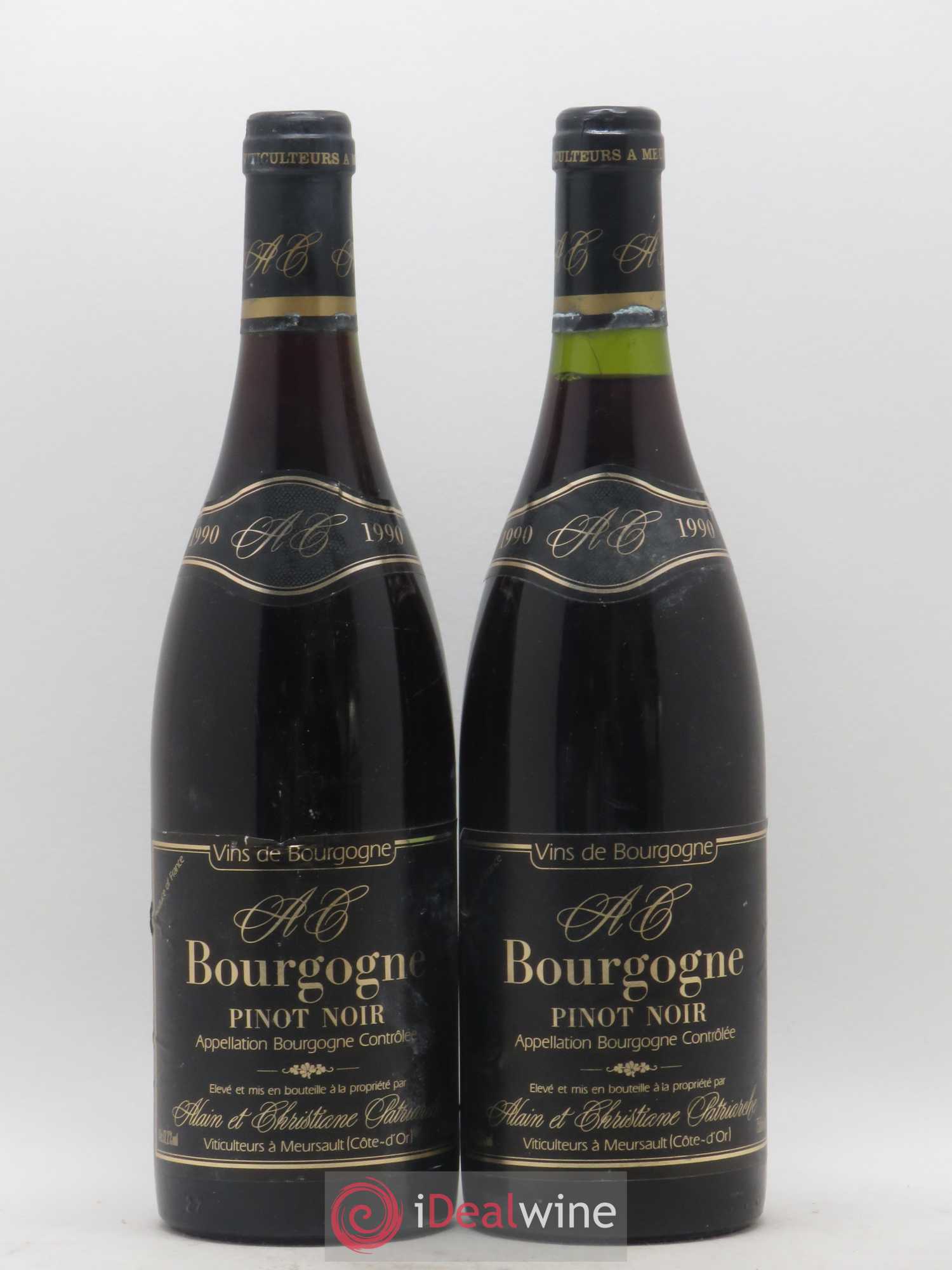 Bourgogne Patriarche 1990 - Lot de 2 bouteilles - 0
