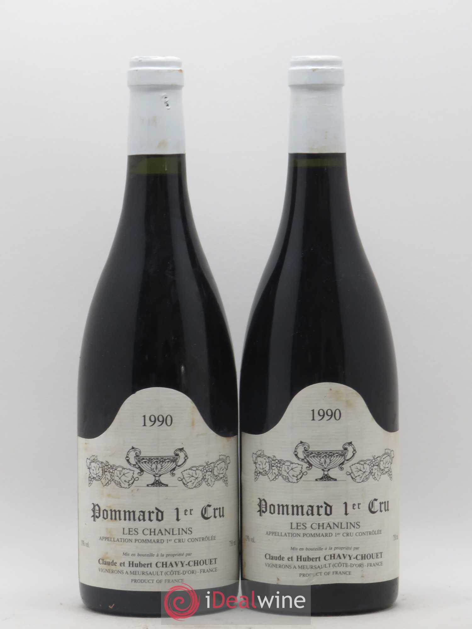 Pommard 1er Cru Les Chanlins Chavy-Chouet 1990 - Lot de 2 bouteilles - 0
