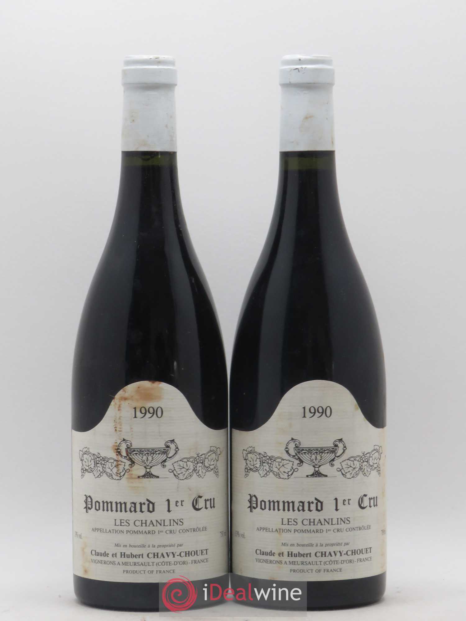 Pommard 1er Cru Les Chanlins Chavy-Chouet 1990 - Lot de 2 bouteilles - 0