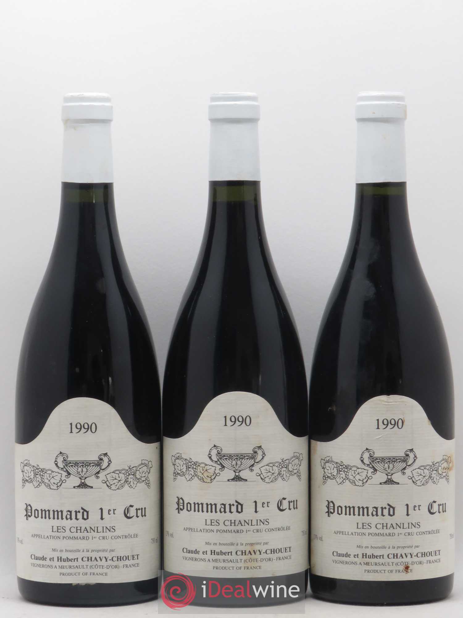 Pommard 1er Cru Les Chanlins Chavy-Chouet 1990 - Lot de 6 bouteilles - 1
