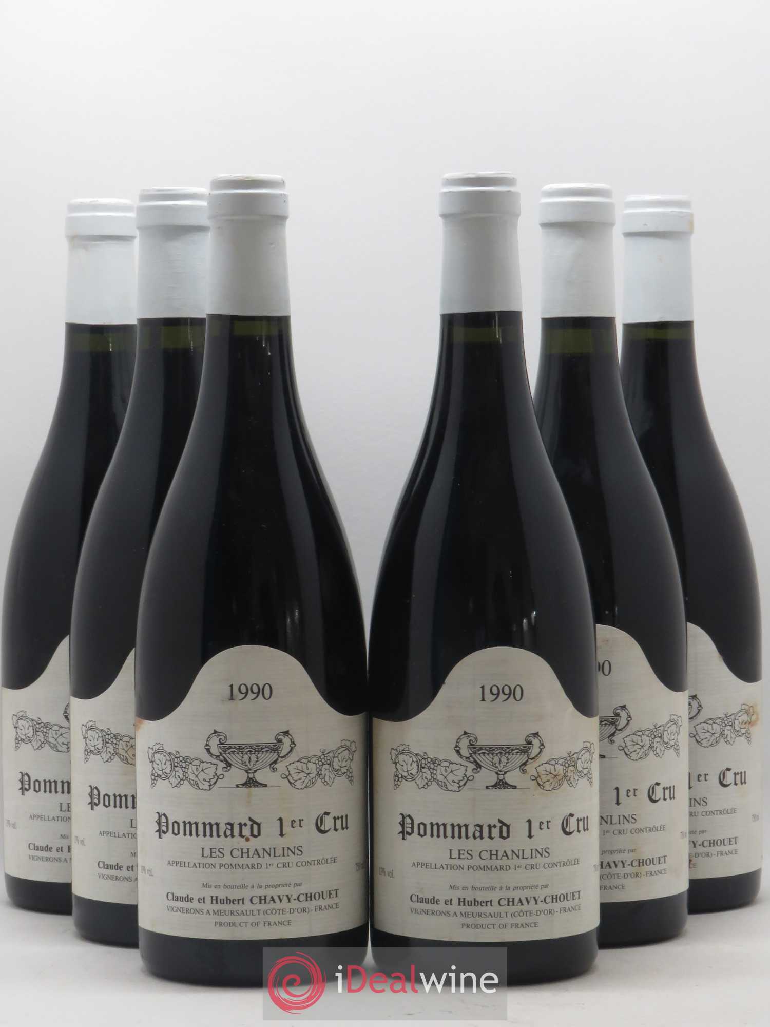 Pommard 1er Cru Les Chanlins Chavy-Chouet 1990 - Lot de 6 bouteilles - 0