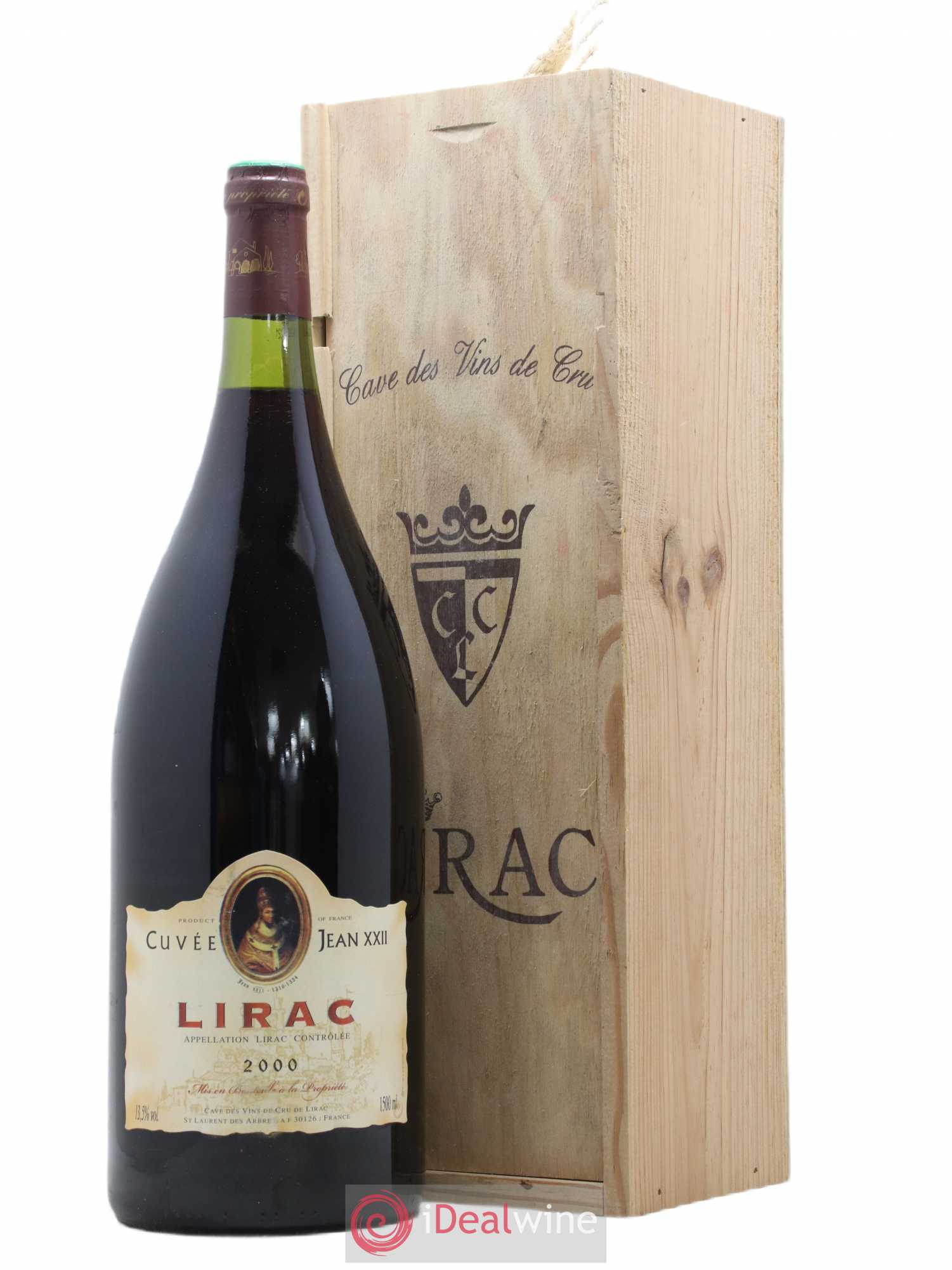 Lirac Cuvee Jean XXII Cave Des Vins De Cru De Lirac (sans prix de réserve) 2000 - Lot de 1 magnum - 1