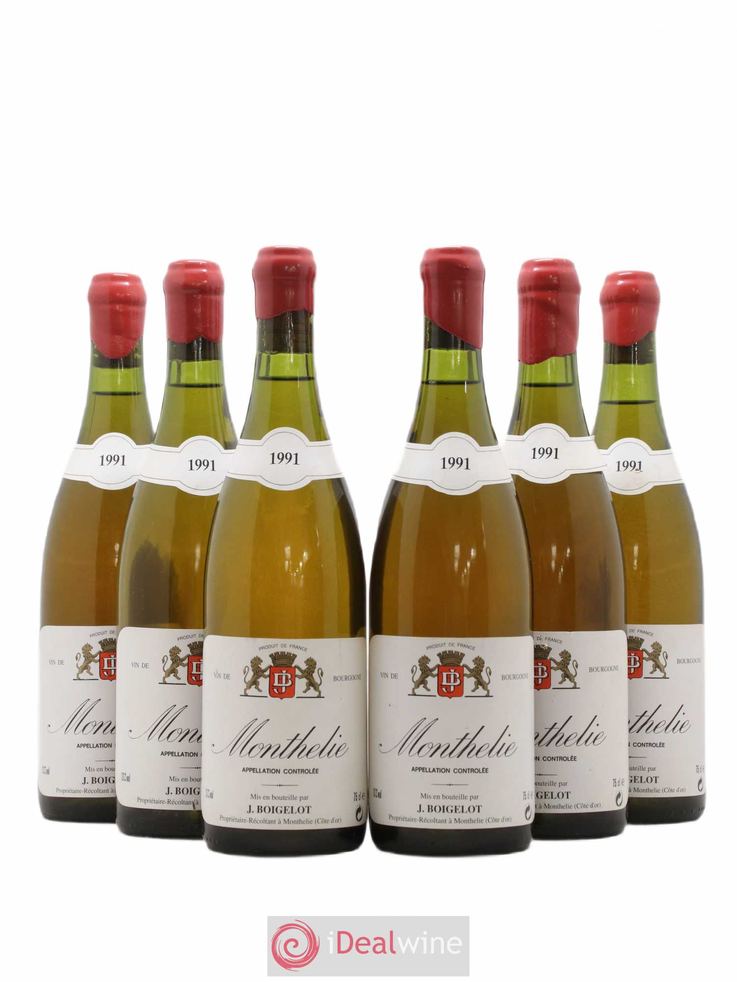 Monthélie Boigelot (sans prix de réserve) 1991 - Lotto di 6 bottiglie - 0