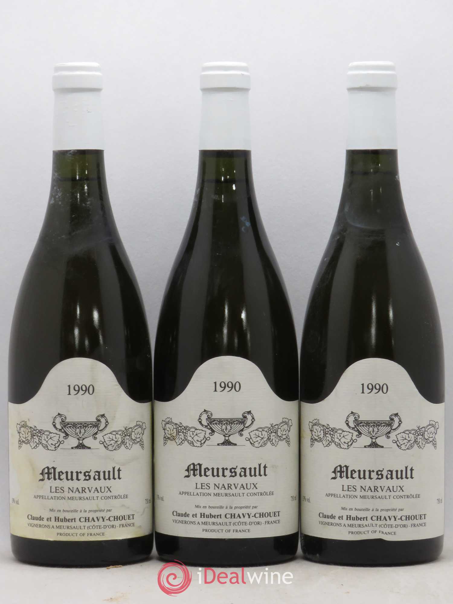 Meursault Les Narvaux Chavy-Chouet 1990 - Lot de 6 bouteilles - 2