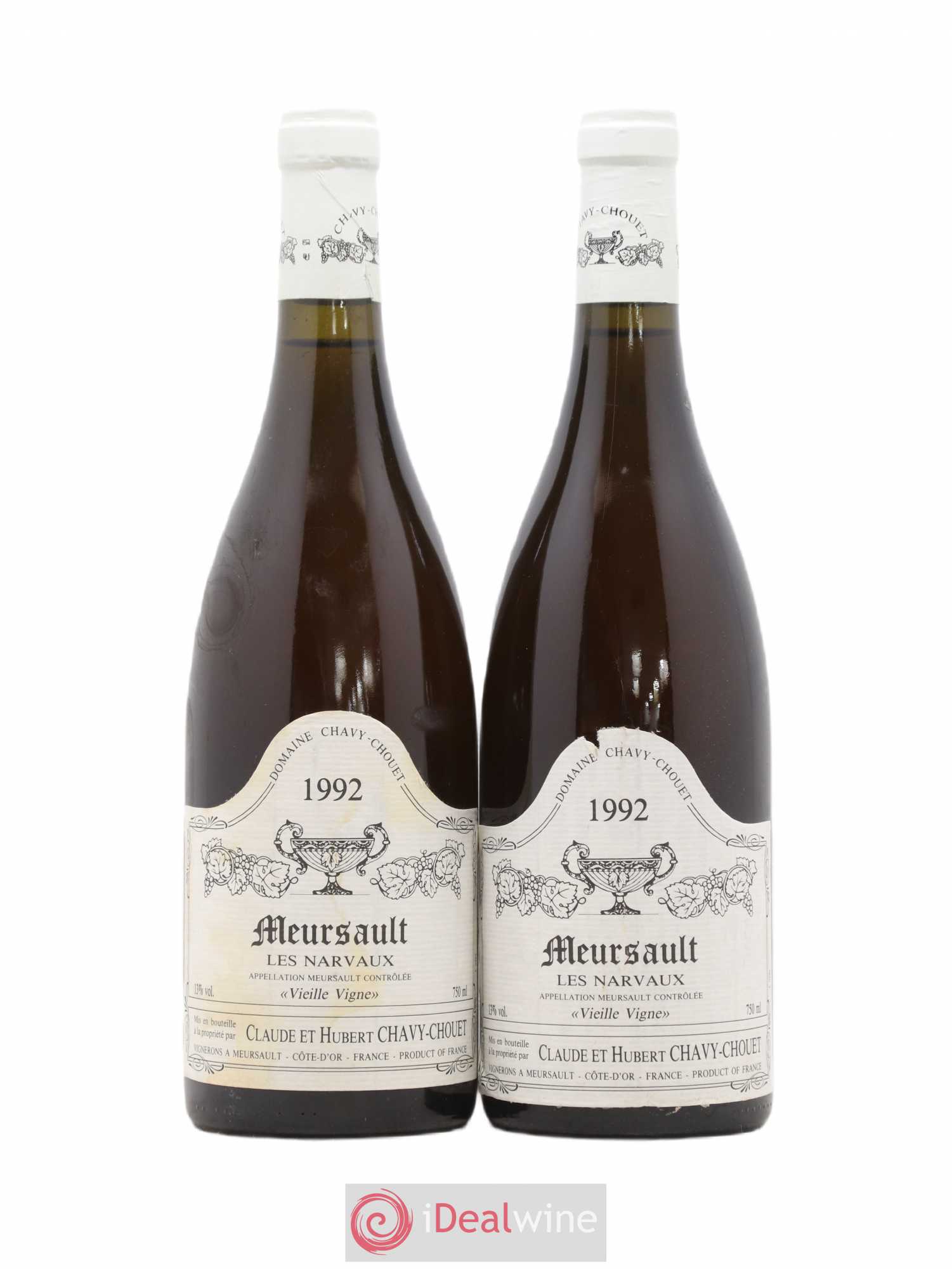 Meursault Les Narvaux Chavy-Chouet 1992 - Lot de 2 bouteilles - 0