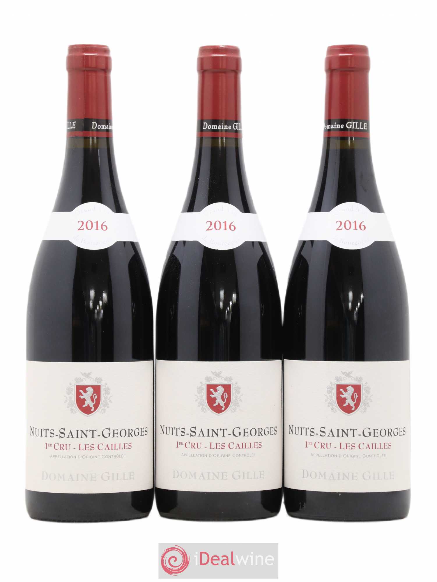 Nuits-Saint-Georges 1er Cru Les Cailles Domaine Gille 2016 - Posten von 3 Flaschen - 0