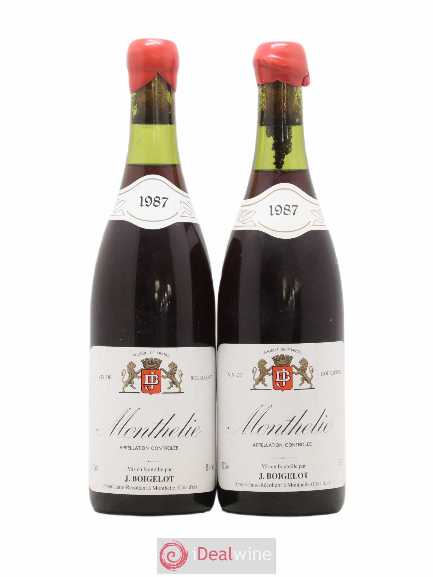 Monthélie Boigelot (sans prix de réserve) 1987 - Posten von 2 Flaschen - 0