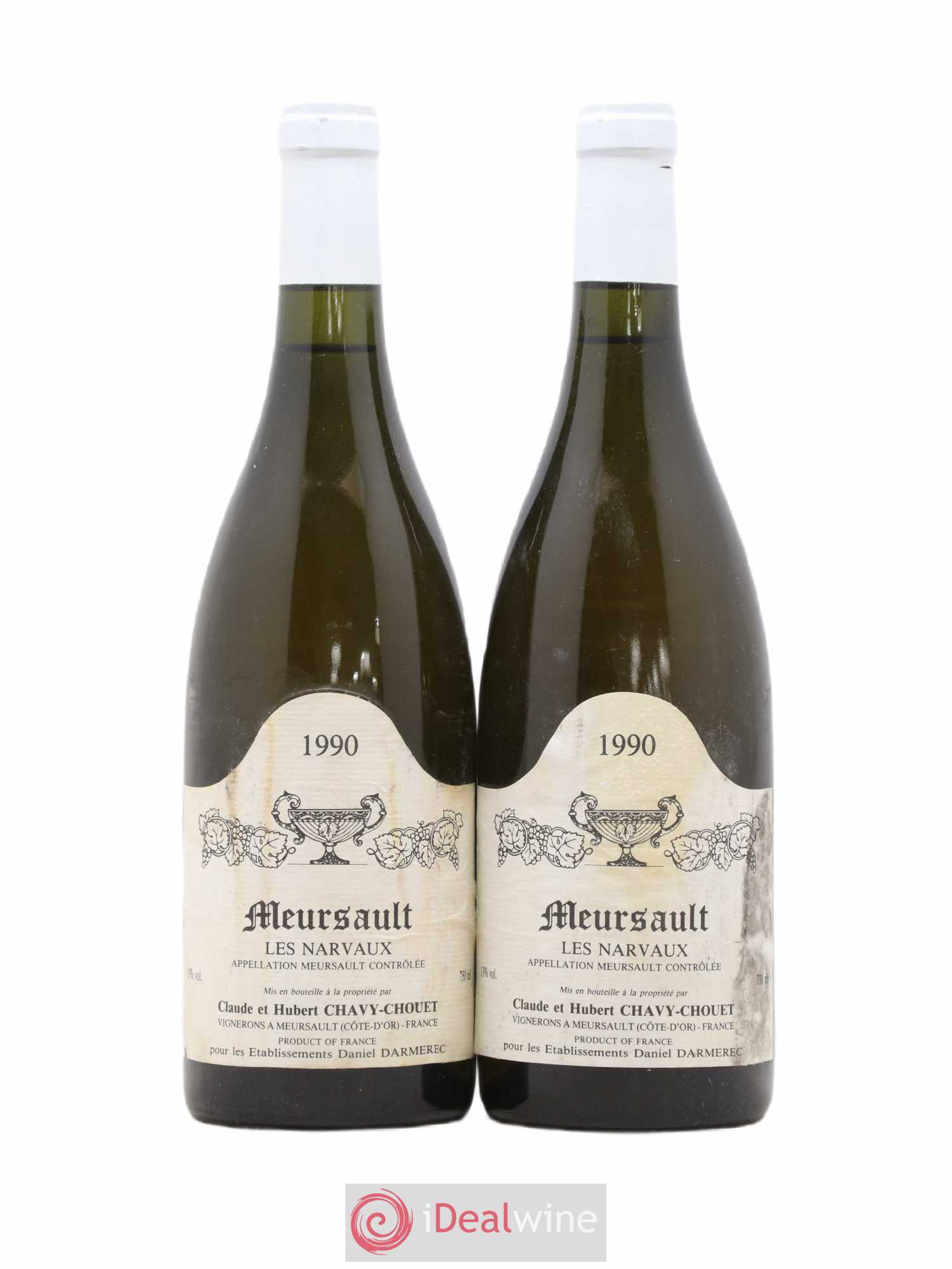 Meursault Les Narvaux Chavy-Chouet 1990 - Lot de 2 bouteilles - 0