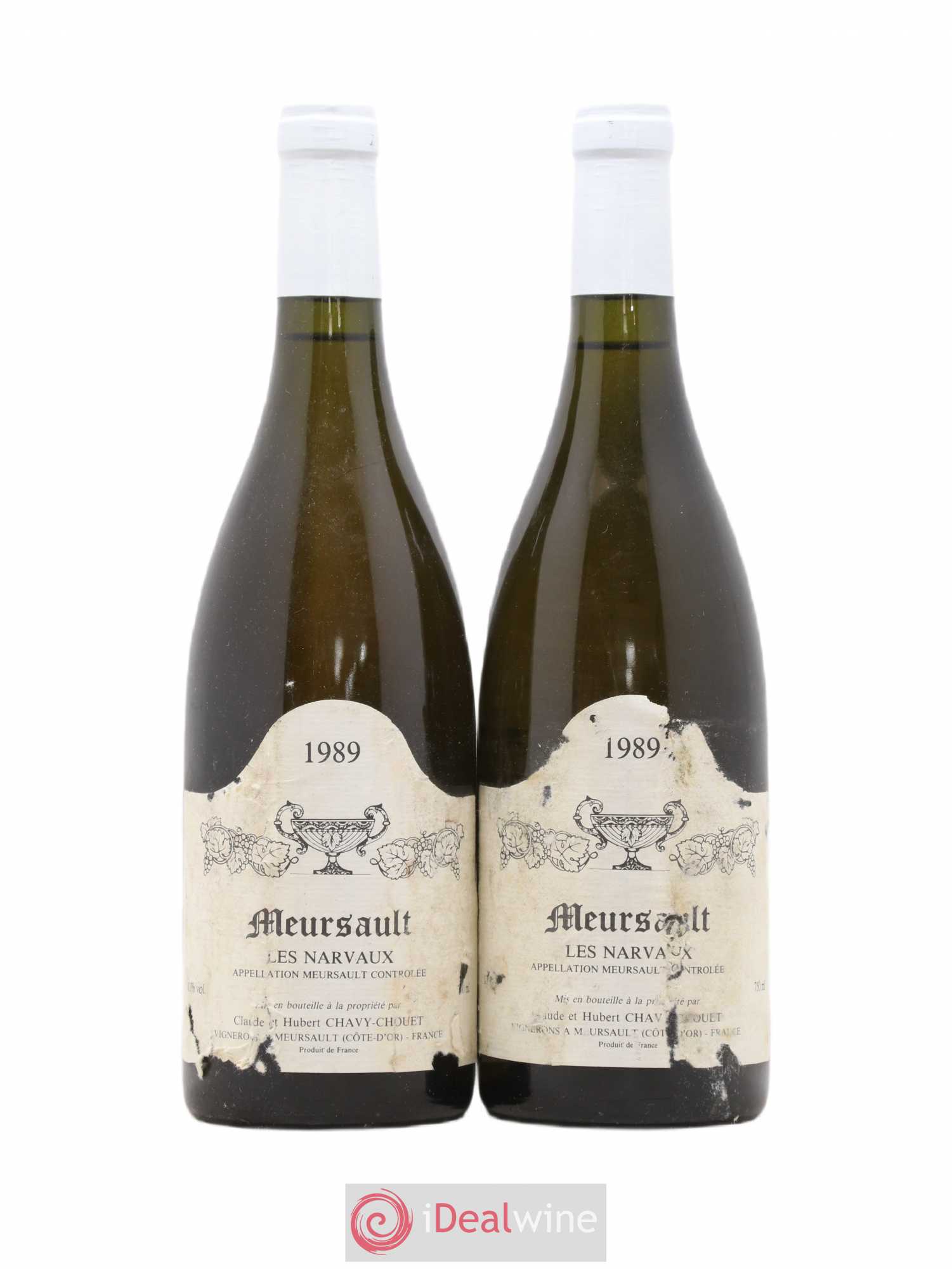 Meursault Les Narvaux Chavy-Chouet 1989 - Lot de 2 bouteilles - 0