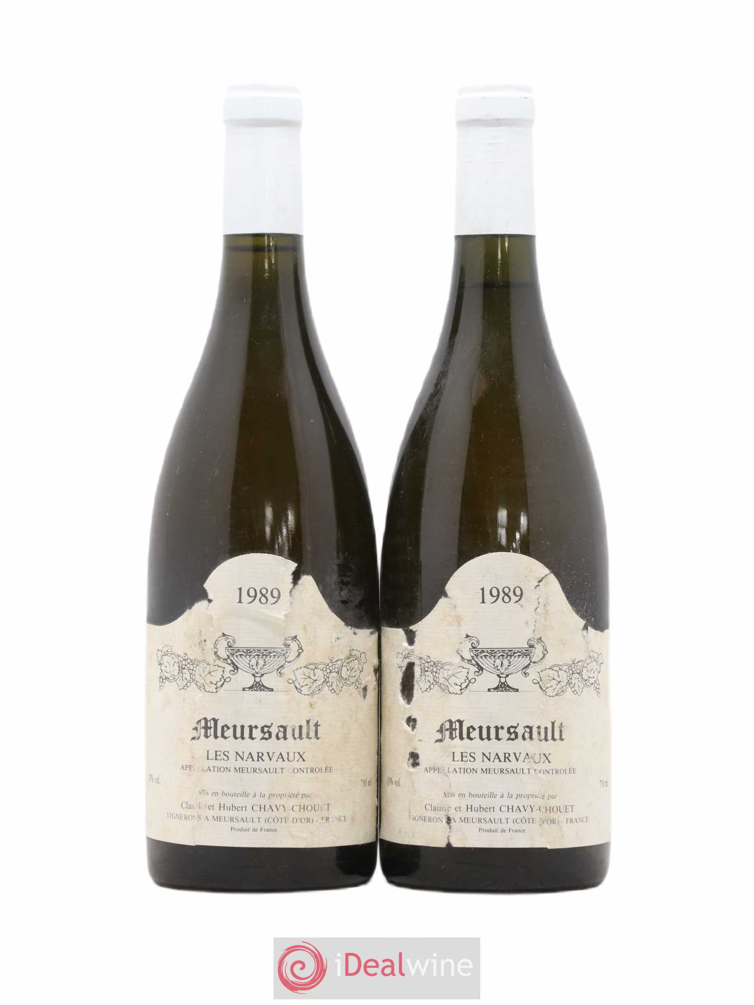 Meursault Les Narvaux Chavy-Chouet 1989 - Lot de 2 bouteilles - 0