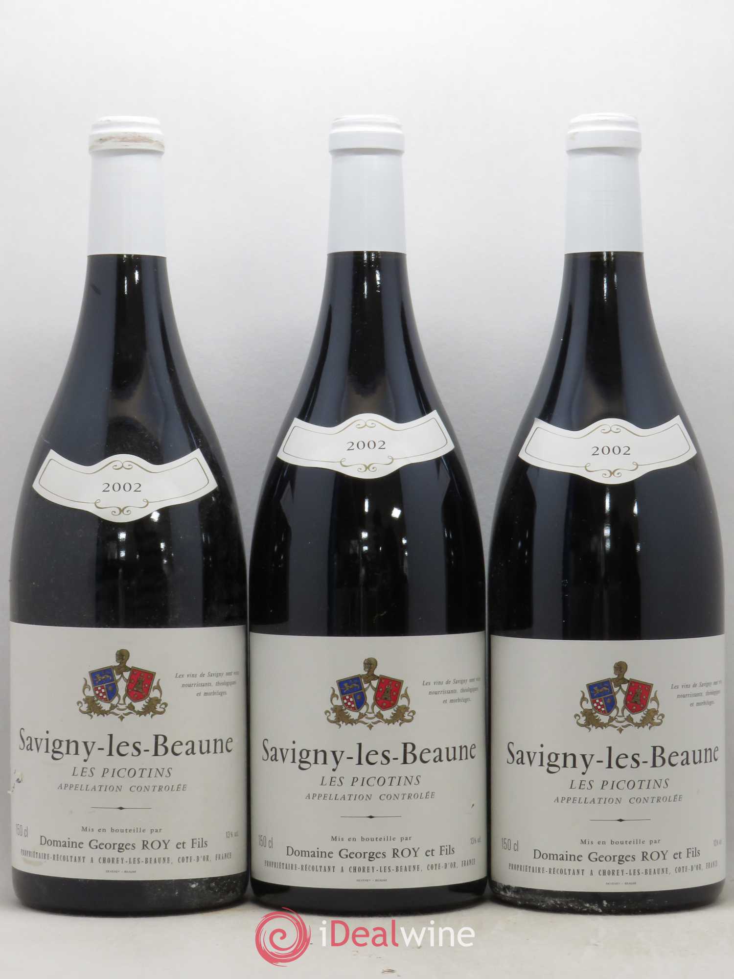 Savigny-lès-Beaune Les Picotins Georges Roy et Fils (Domaine) 2002 - Lot de 3 magnums - 0