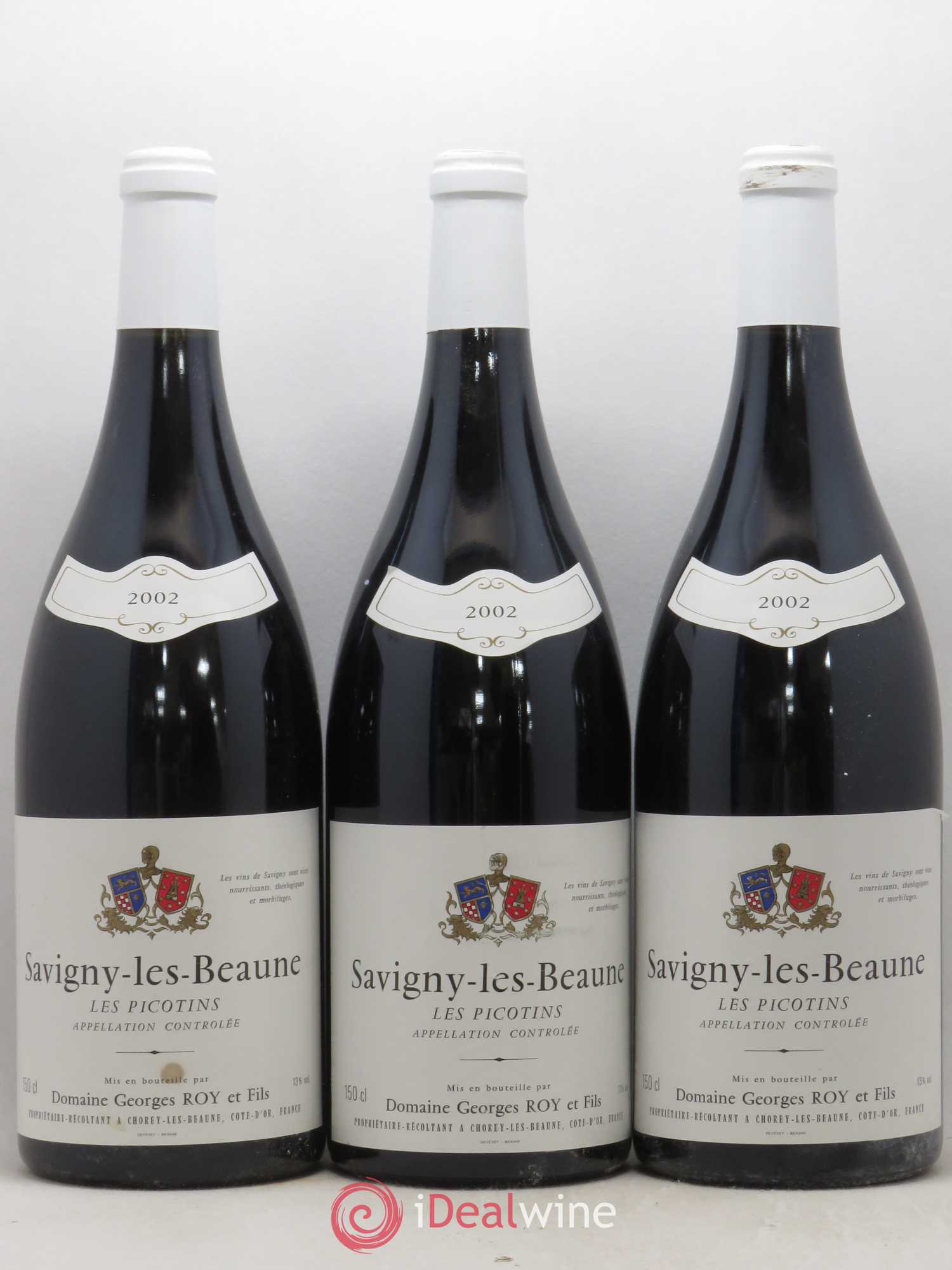 Savigny-lès-Beaune Les Picotins Georges Roy et Fils (Domaine) 2002 - Lot de 3 magnums - 0